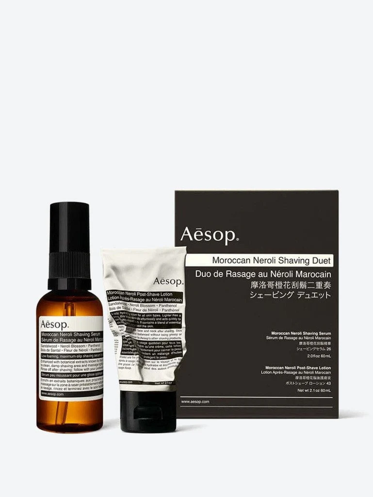 Moroccan neroli shaving duet