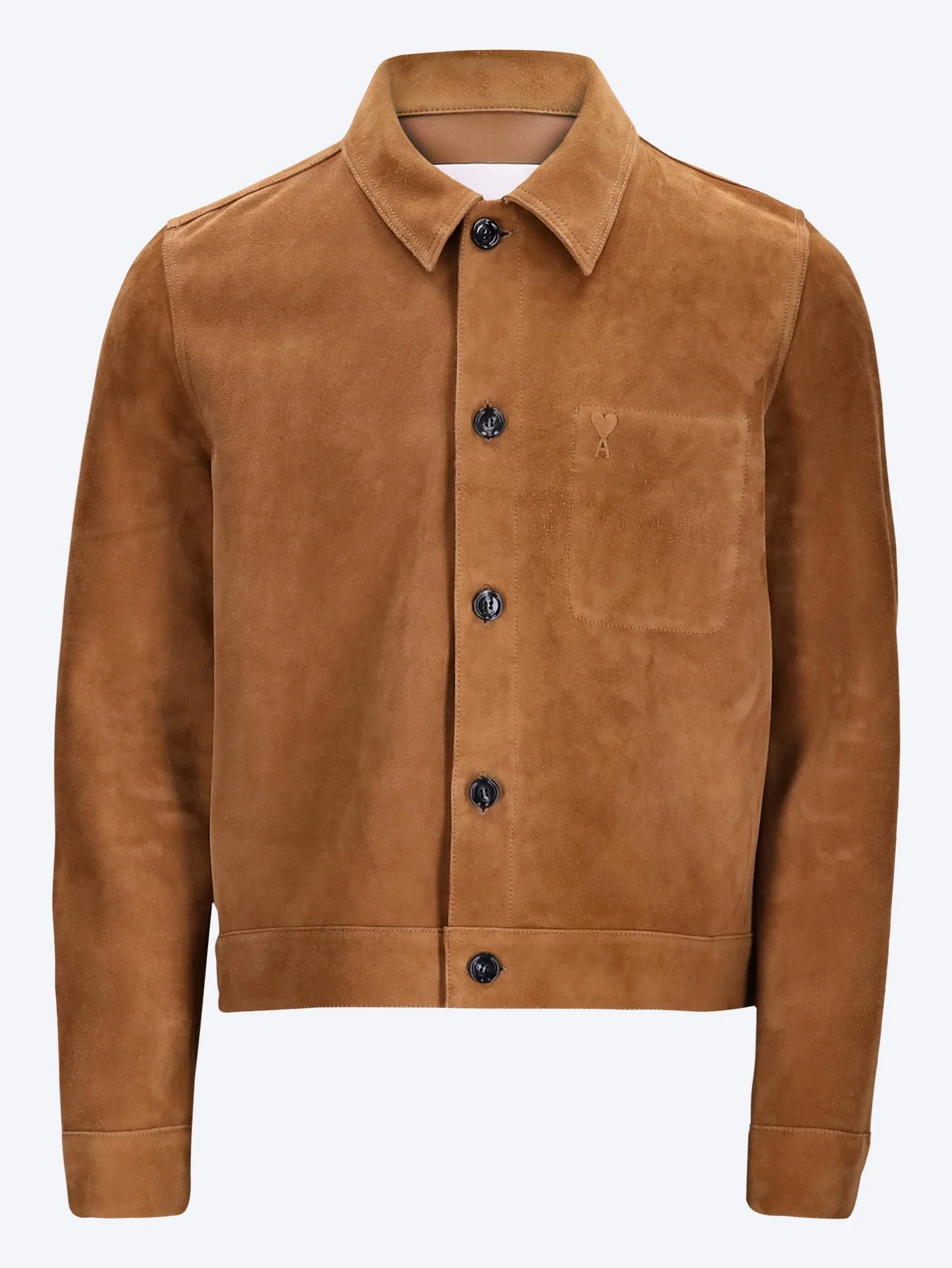 Embossed ami de coeur buttoned jacket
