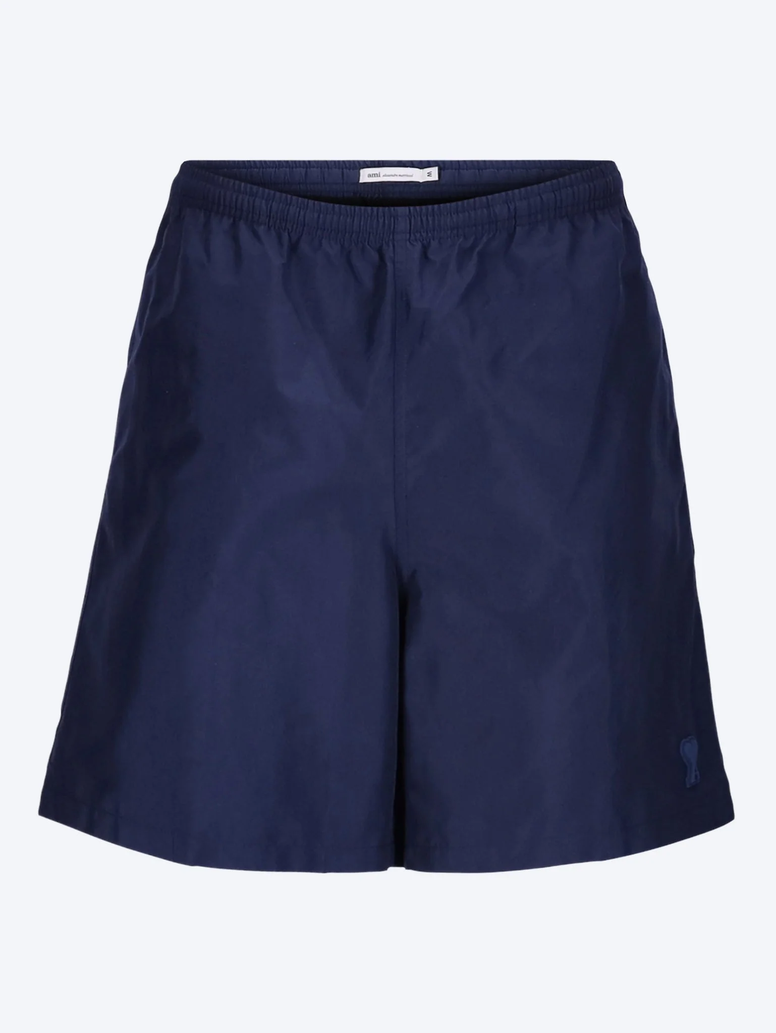 Long plain swim shorts