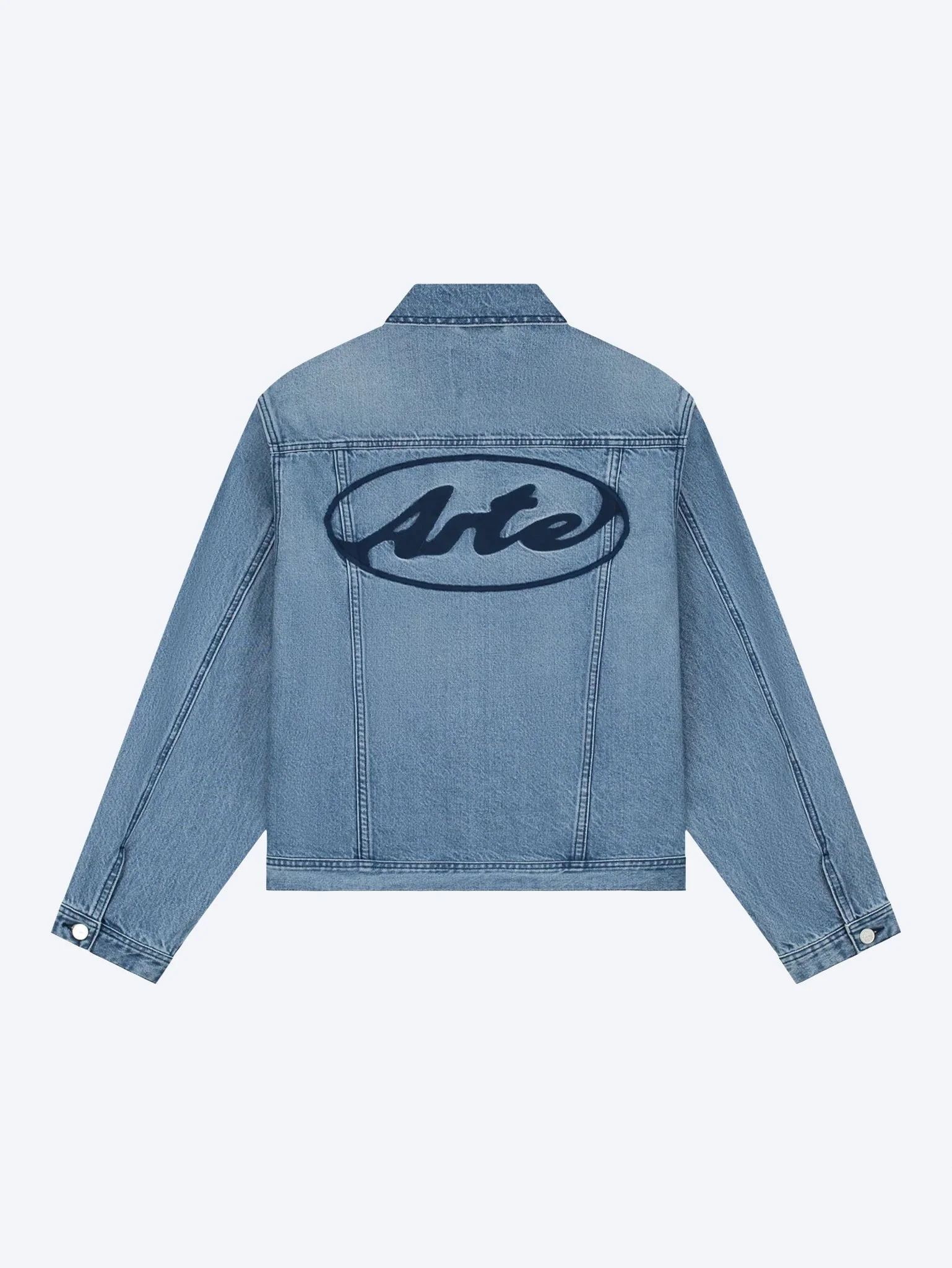 Circle logo jeans jacket