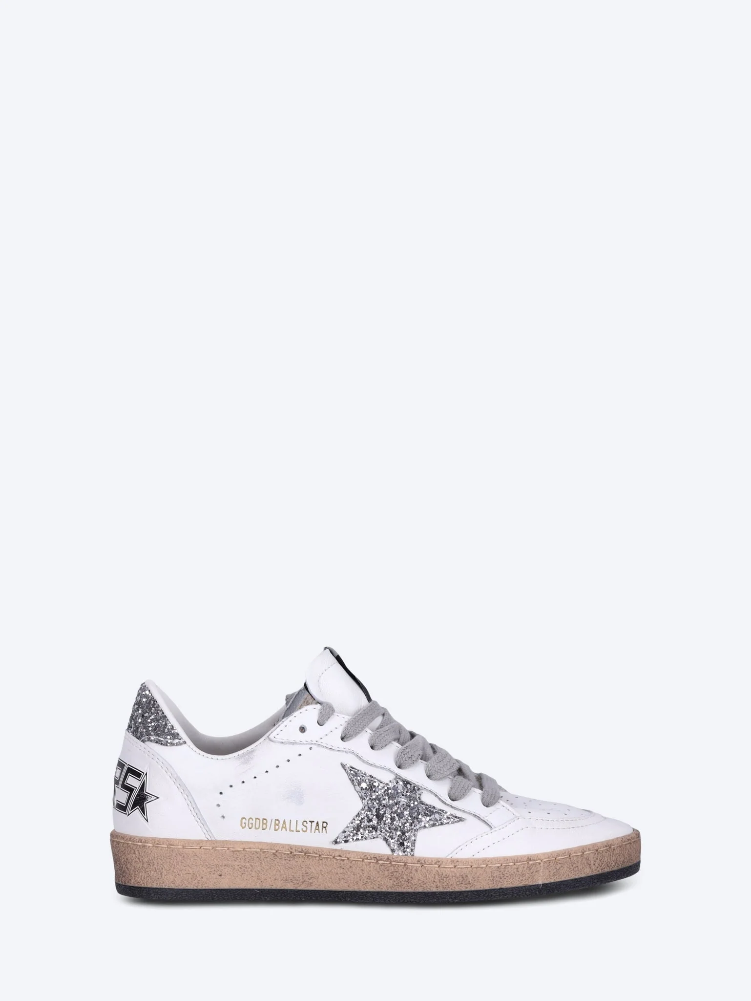 Ballstar nappa upper and spur glitter star sneakers