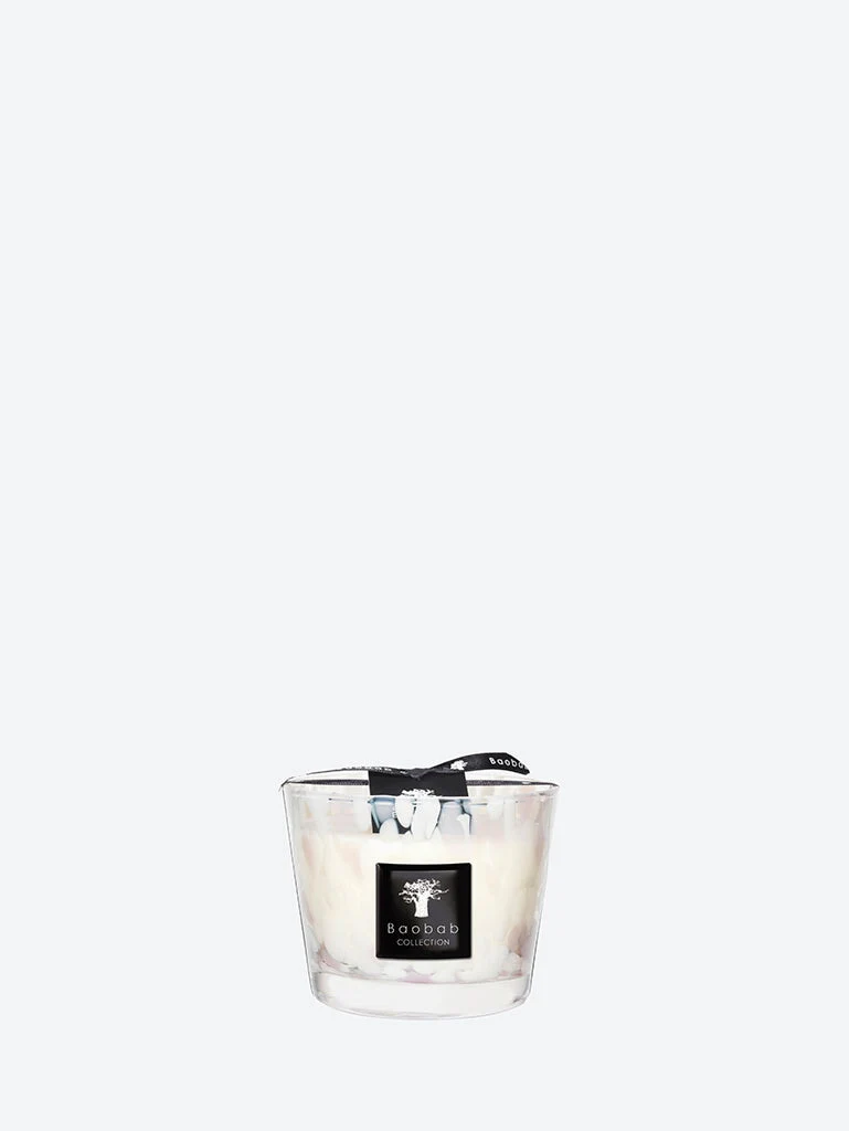Pearls white candle