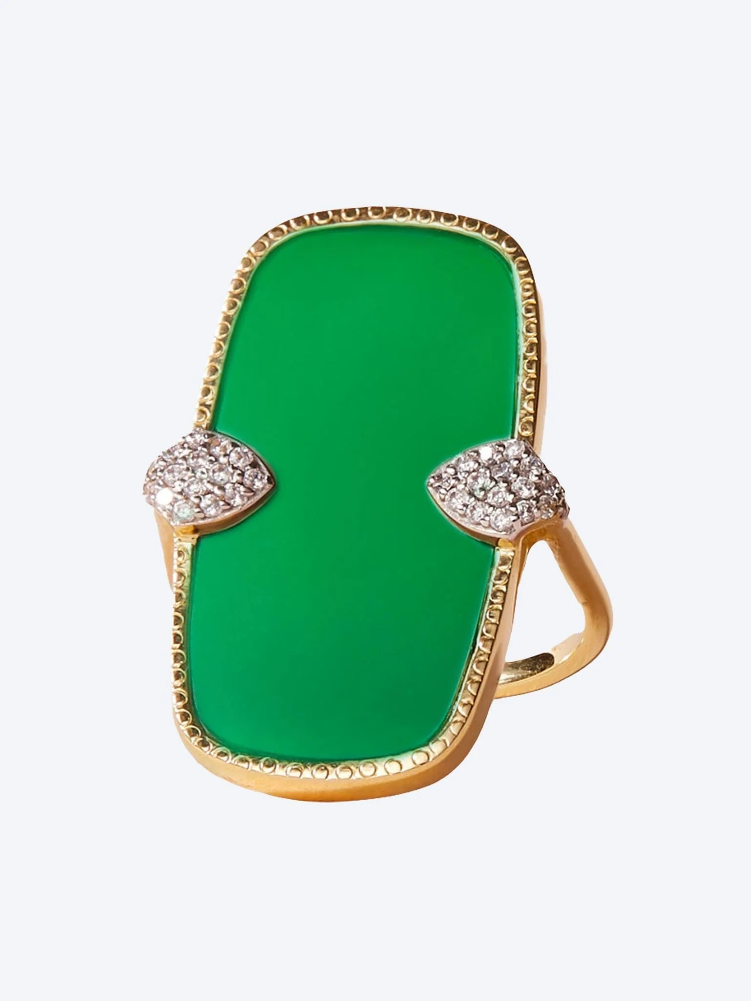 Sangha ring onyx green onyxv