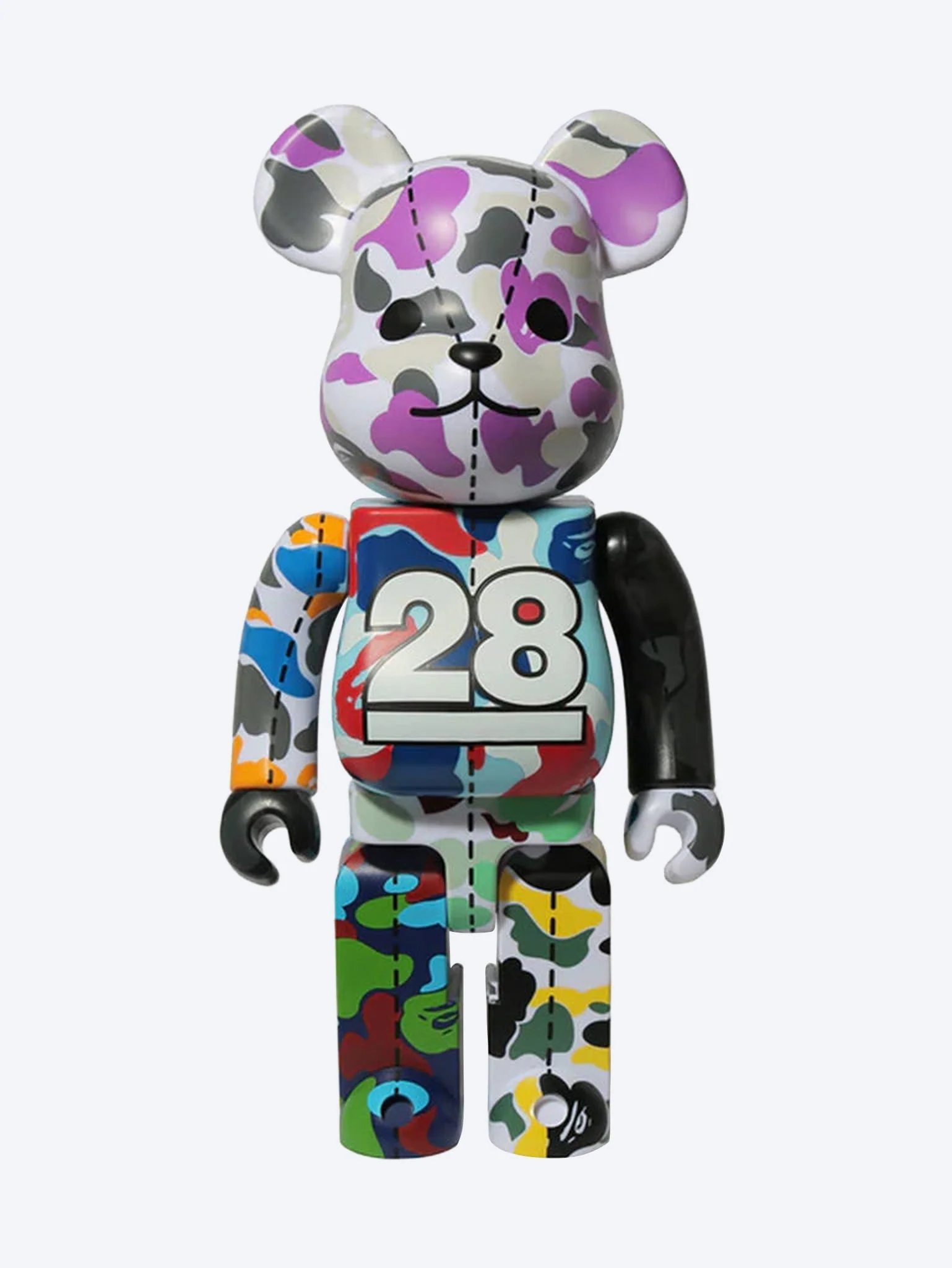 Bearbrick bape 28th anniversary bape camo 400% m g
