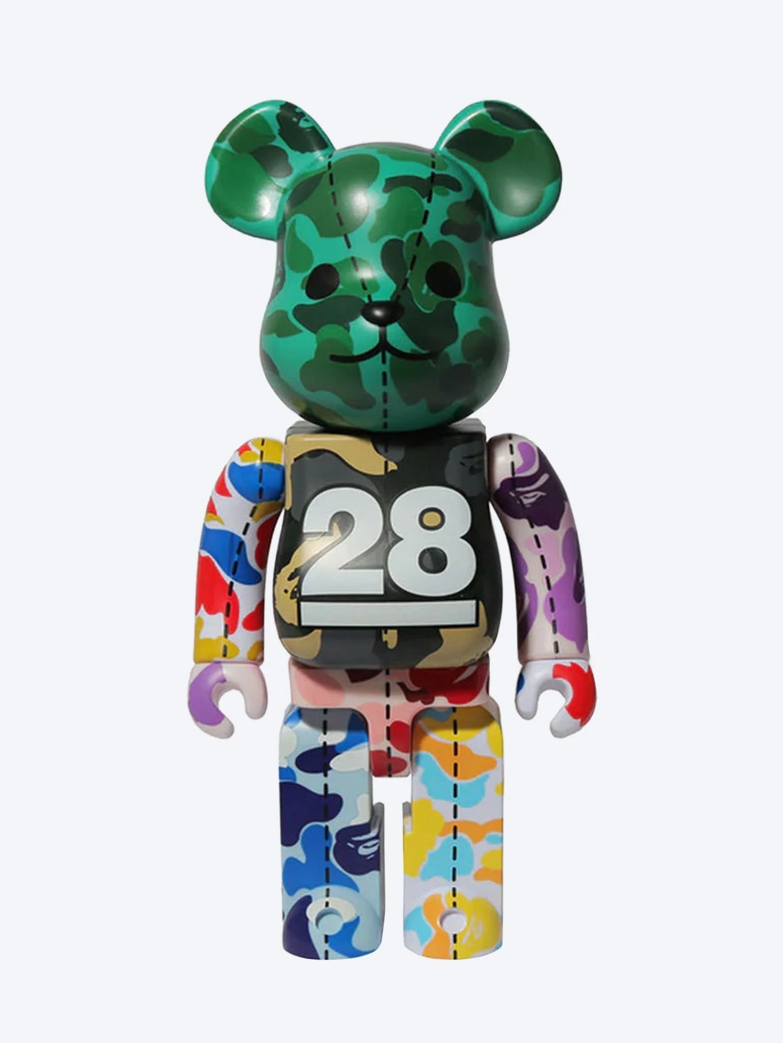 Bearbrick bape 28th anniversary bape camo 400% m g