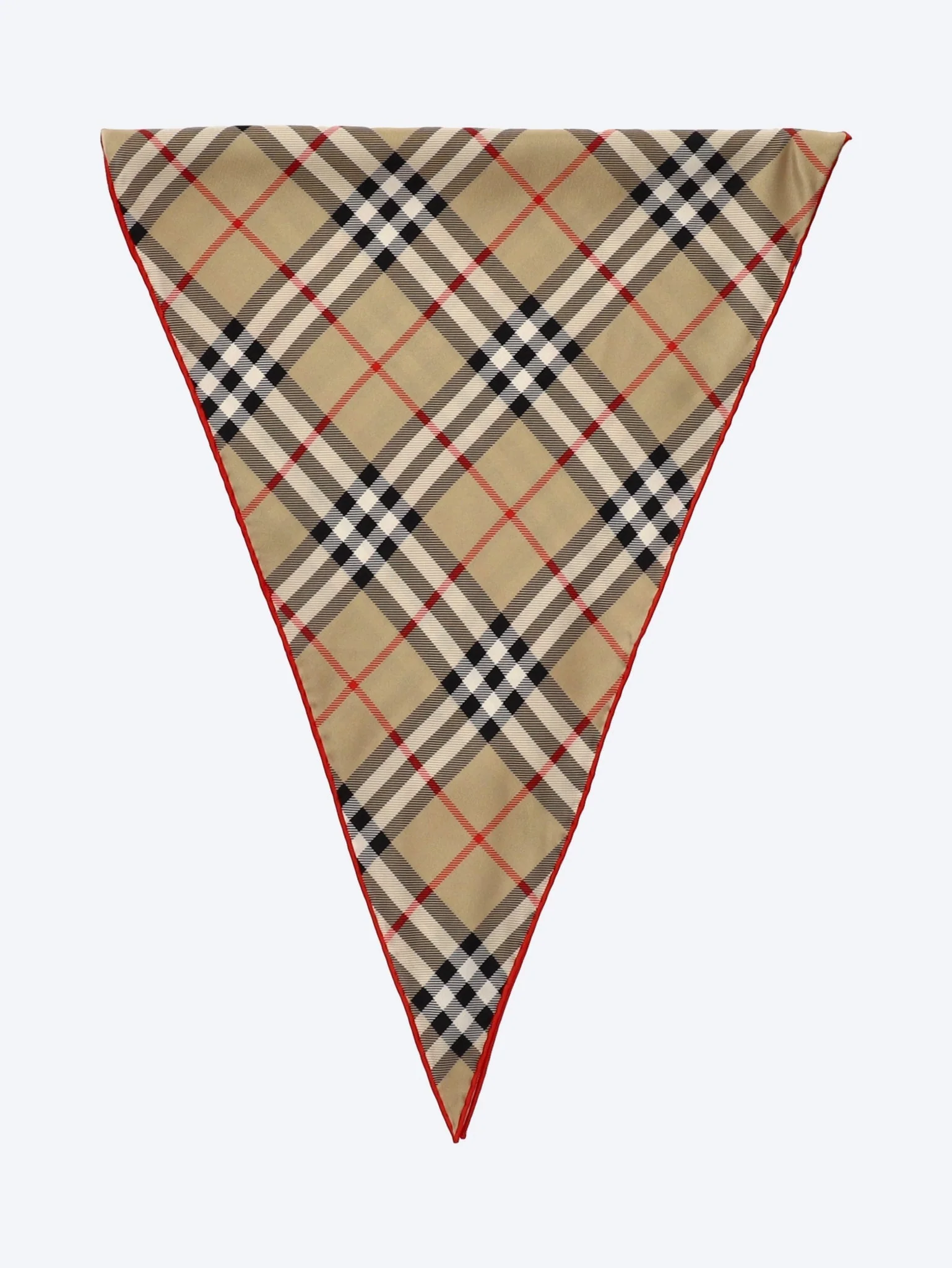 Check silk scarf