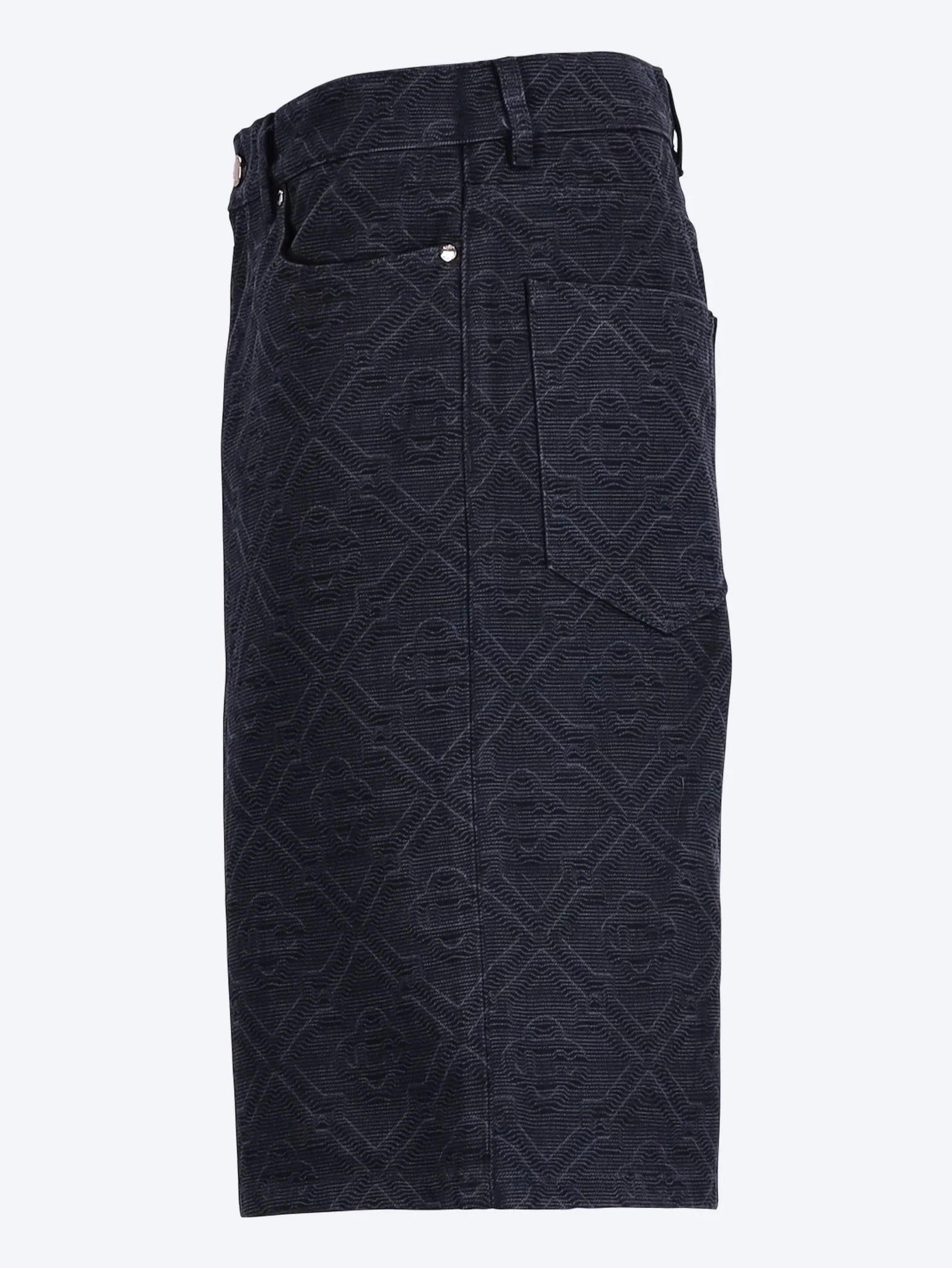 Laser monogram denim shorts - Image 2