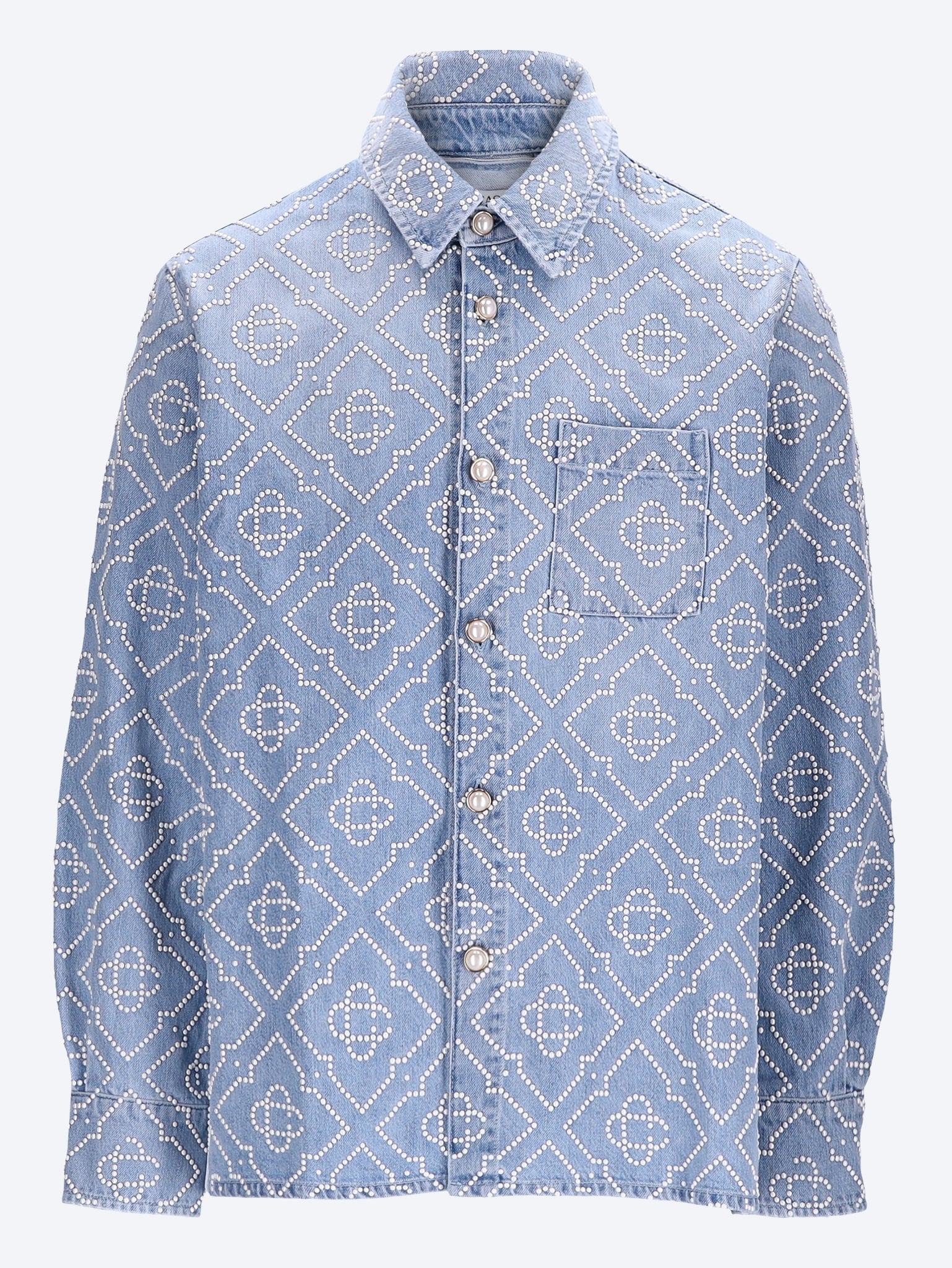 Pearl denim shirt