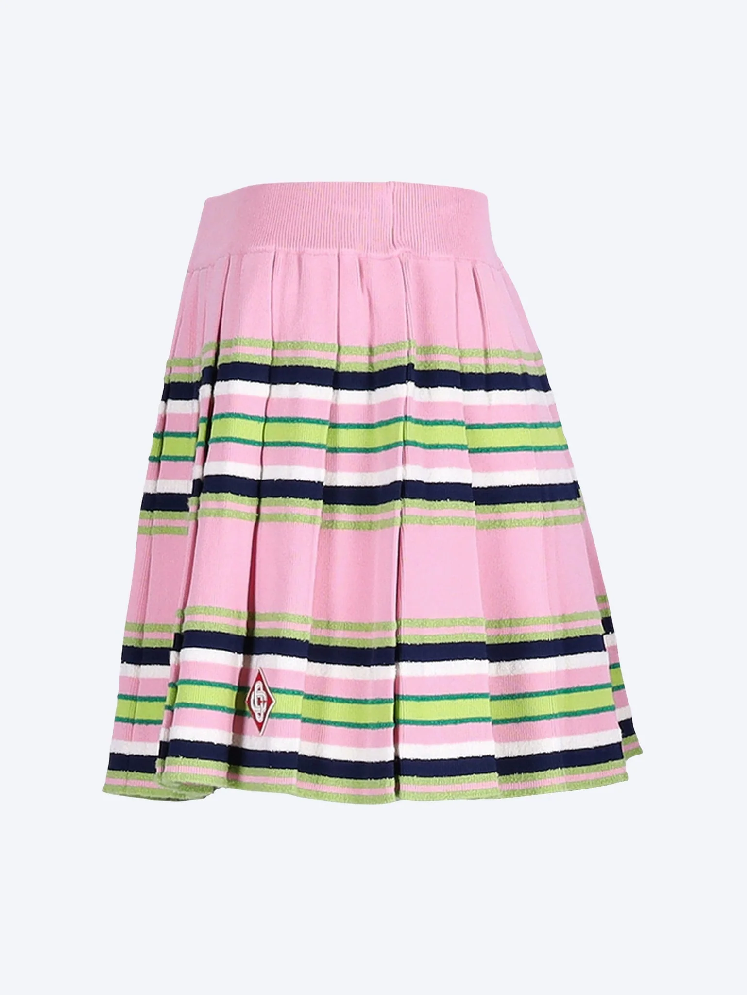 Stripe mini pleated skirt - Image 2