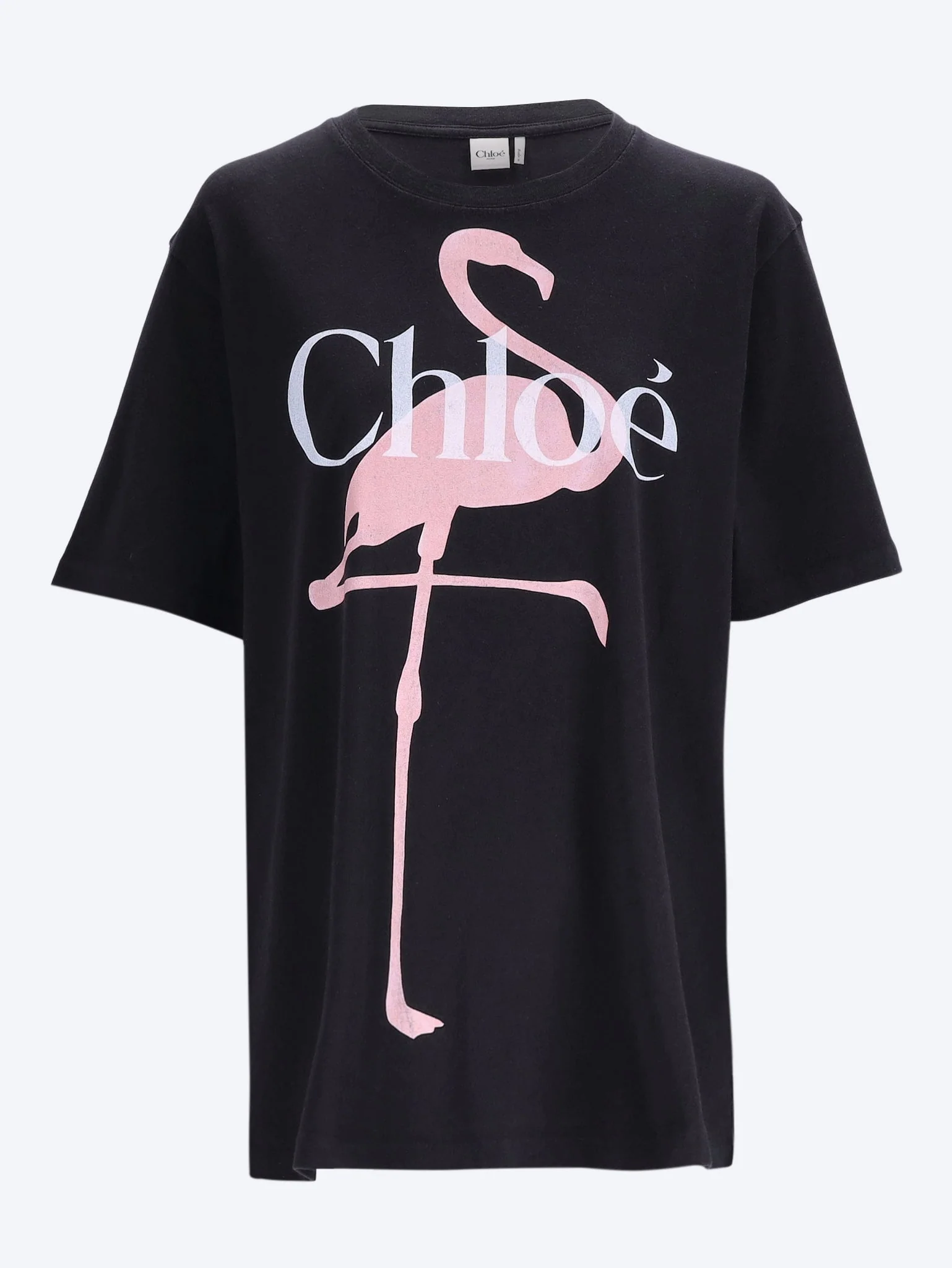 Flamingo print short sleeve t-shirt