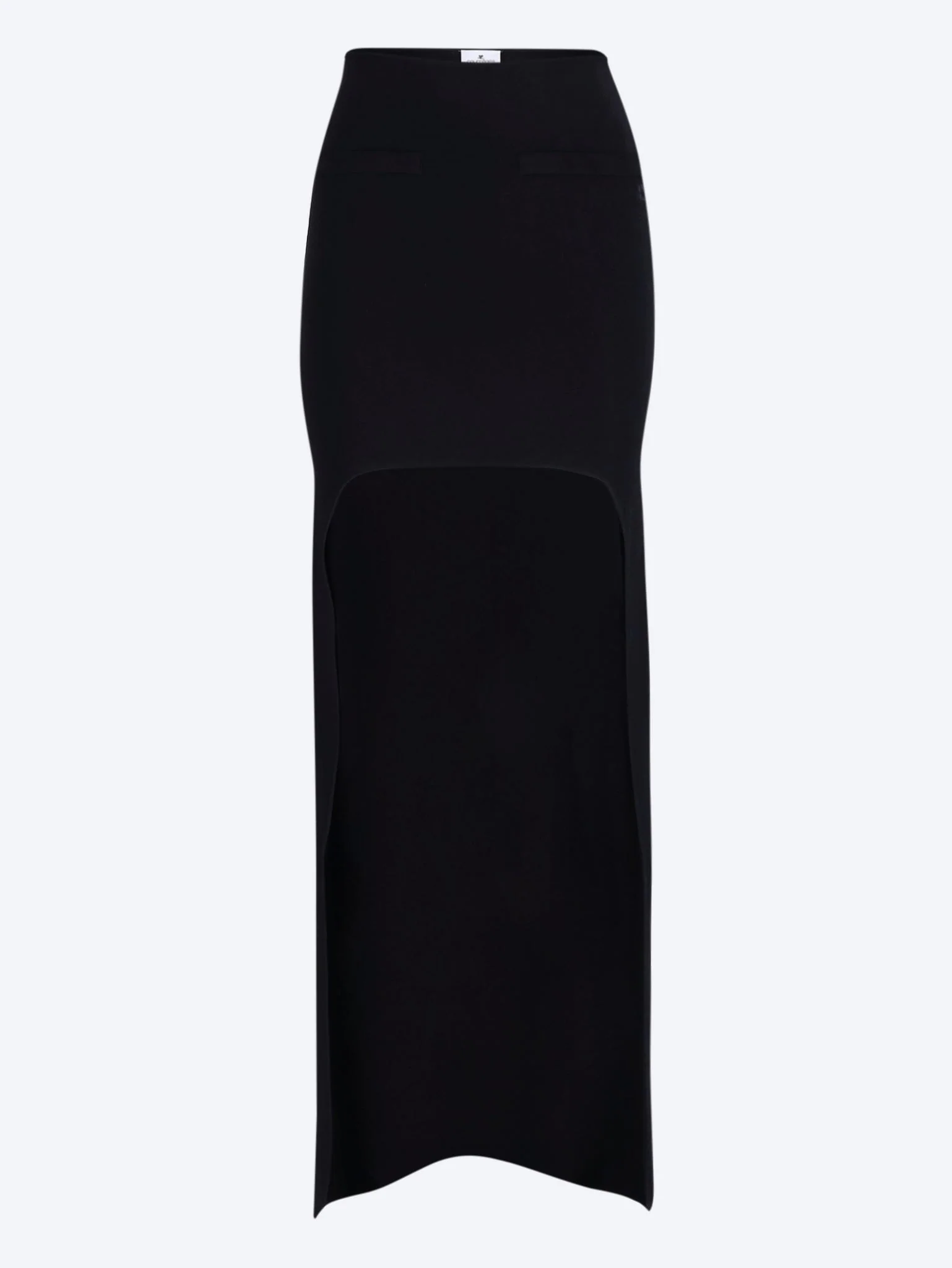 Asymetrical knit skirt