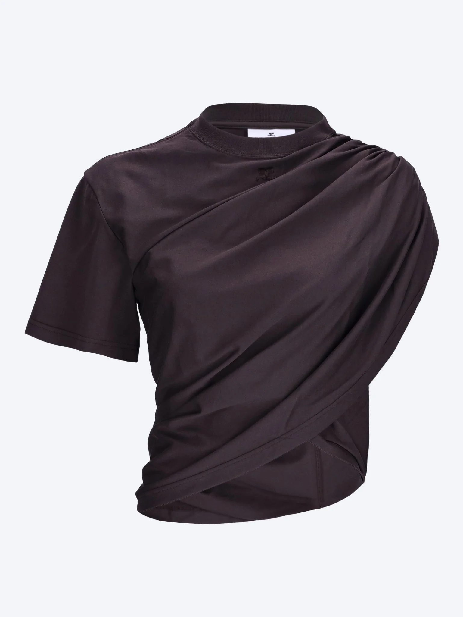 Asymmetrical twist t-shirt