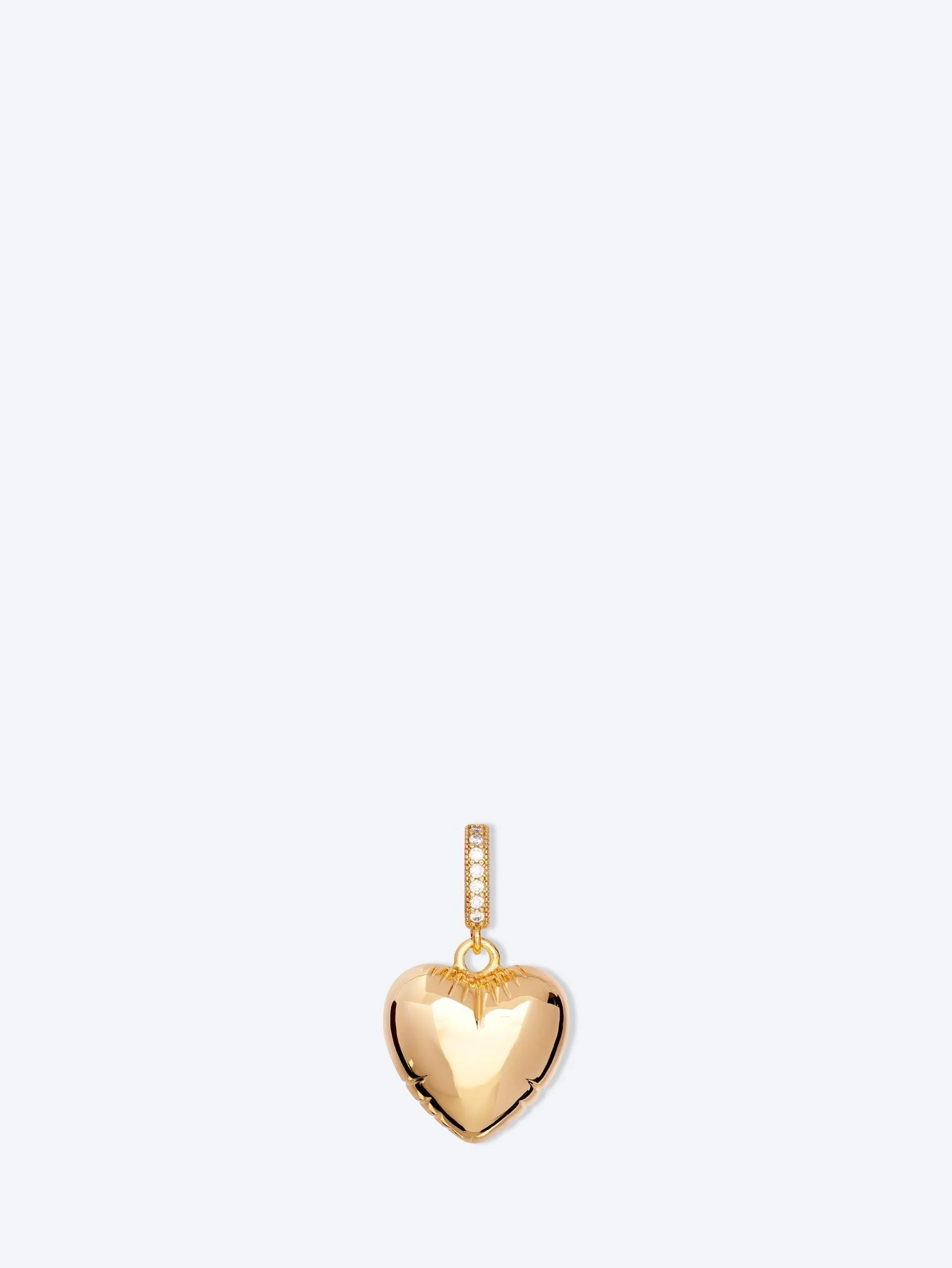 Balloon heart pendant gold