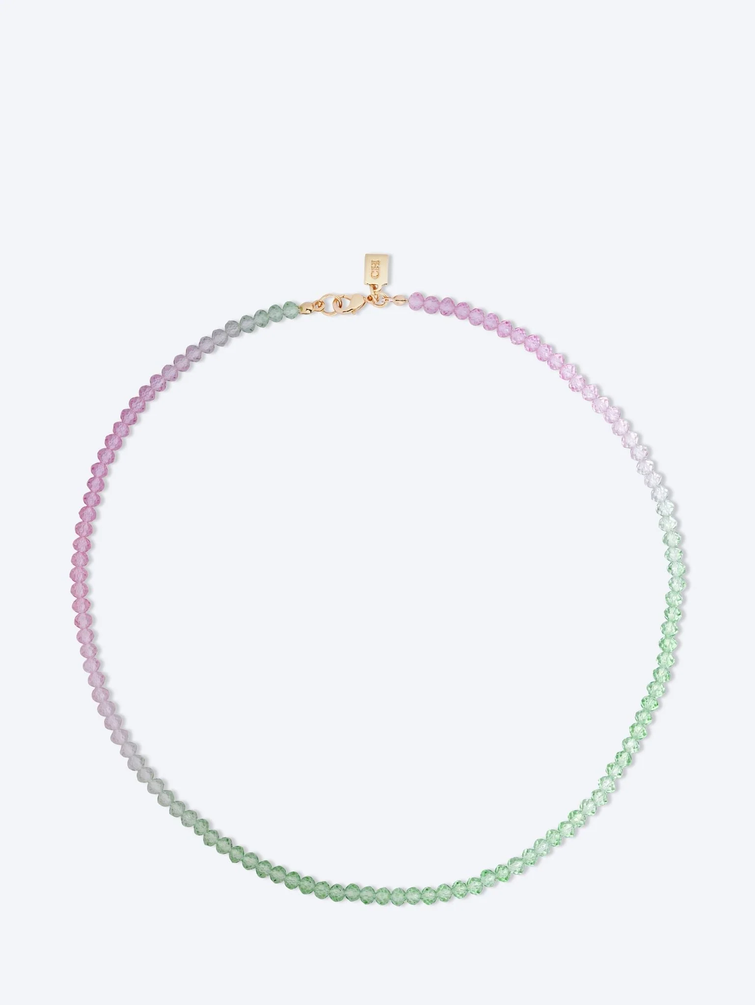 Candy floss necklace lavender green