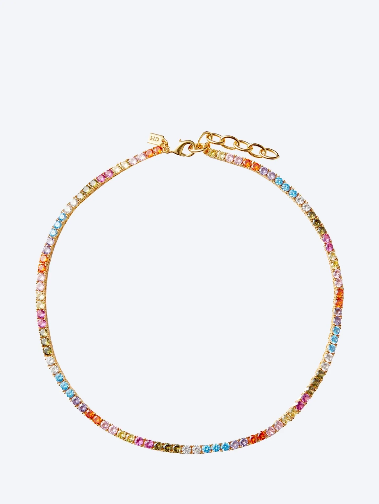 Serena necklace rainbow