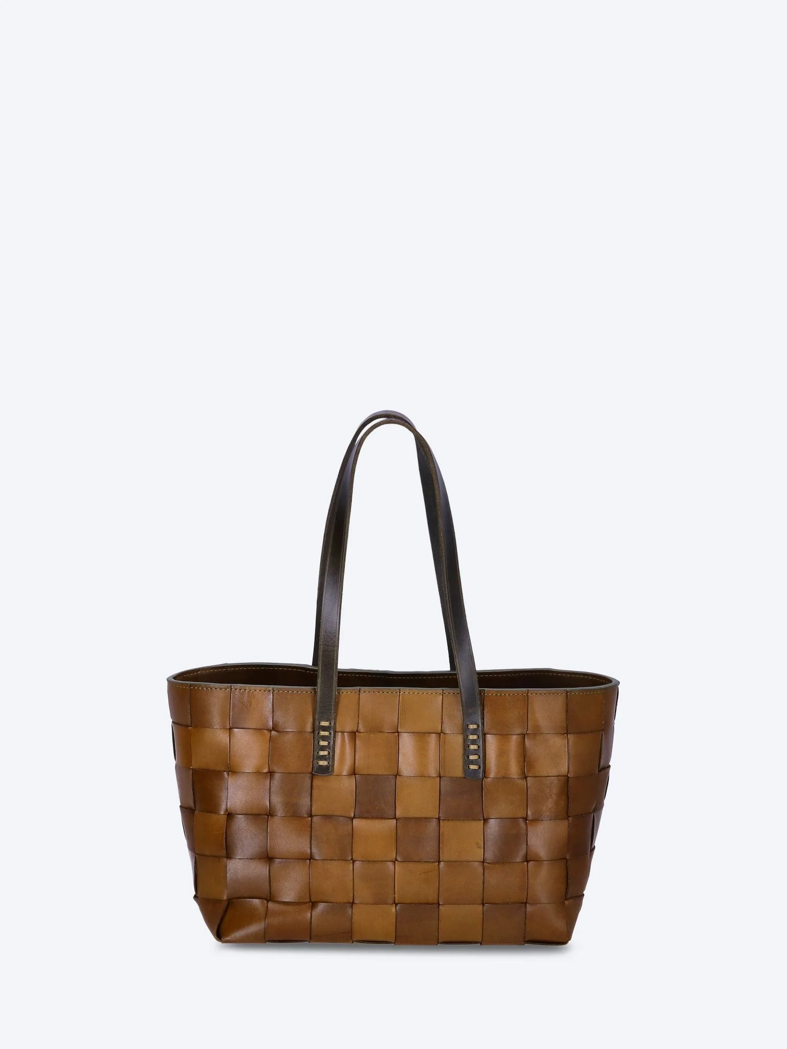 Japan tote flat leather handles bag