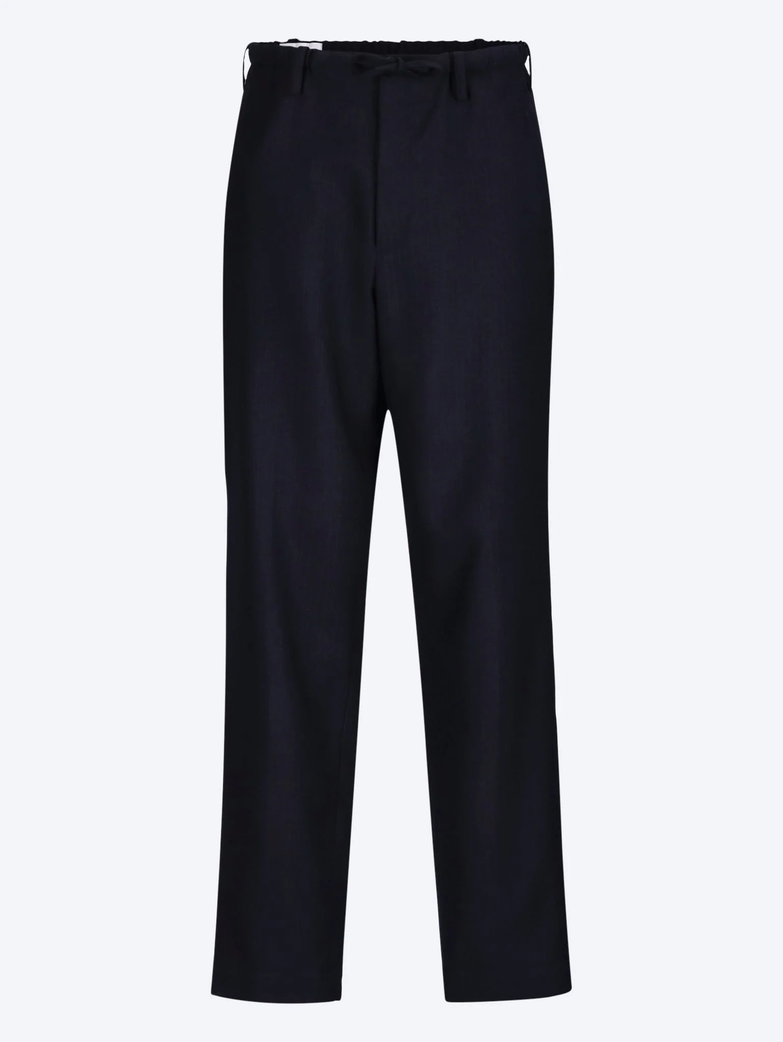 Straight-leg mid-rise pants