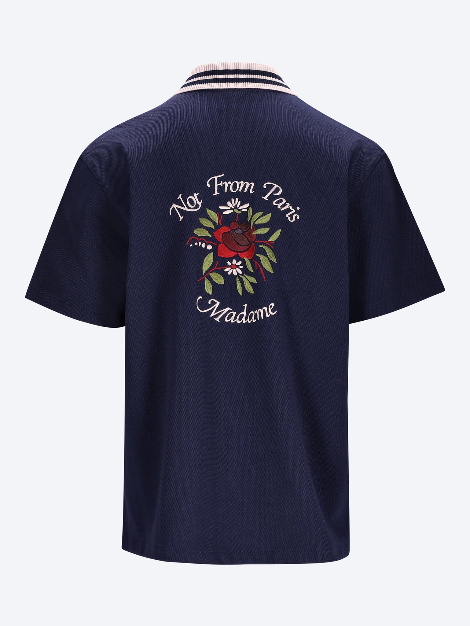 Piquee slogan rose shirt - Image 2