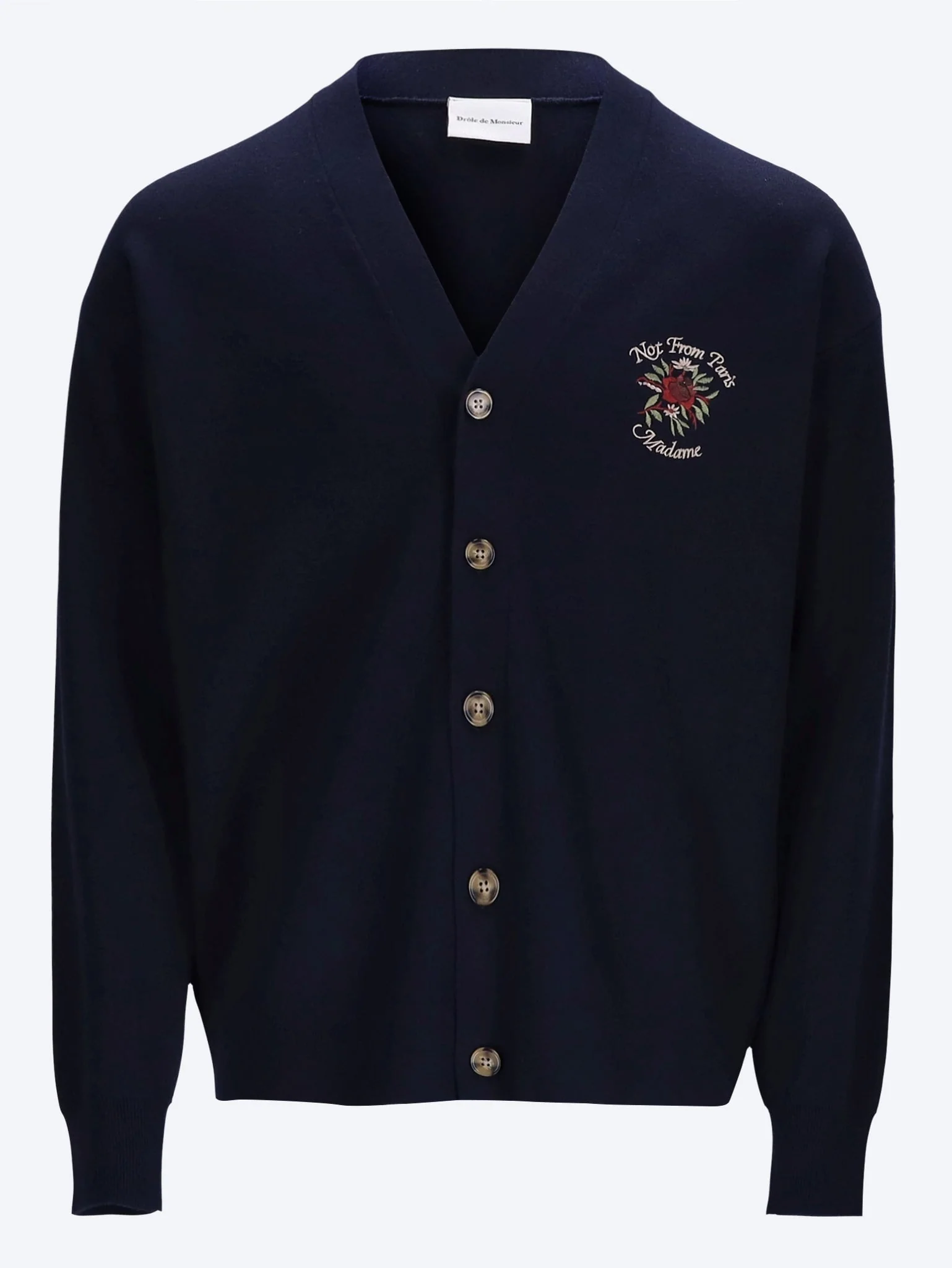 Slogan rose cardigan