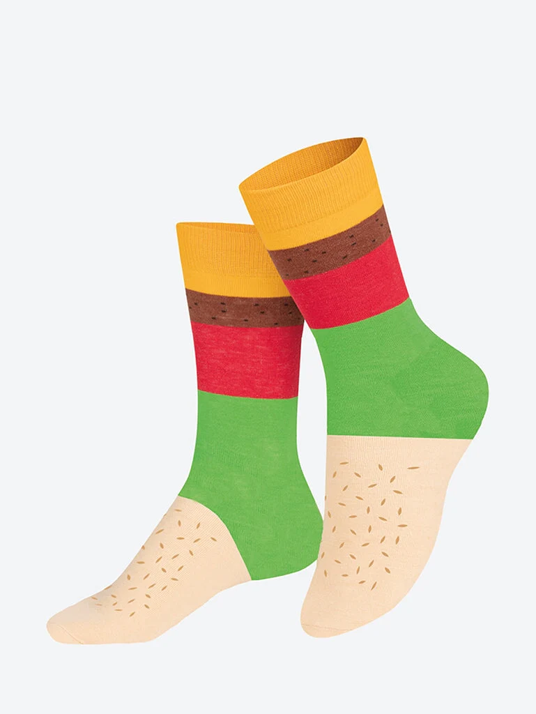 Ems kids socks cheeseburger