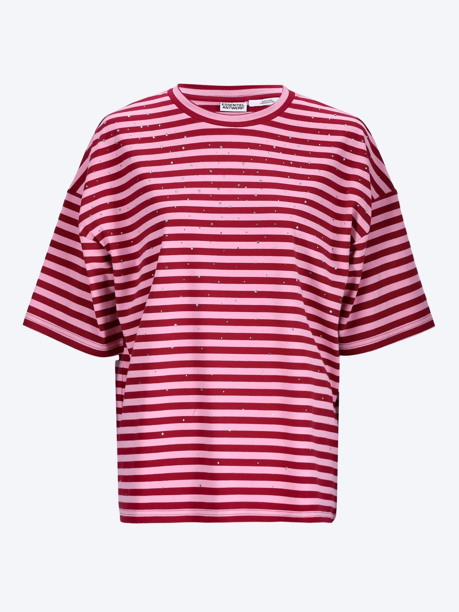 Joste striped t-shirt w strass
