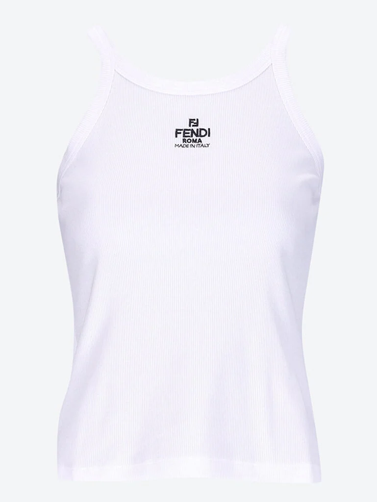 Fendi ribbed cotton top