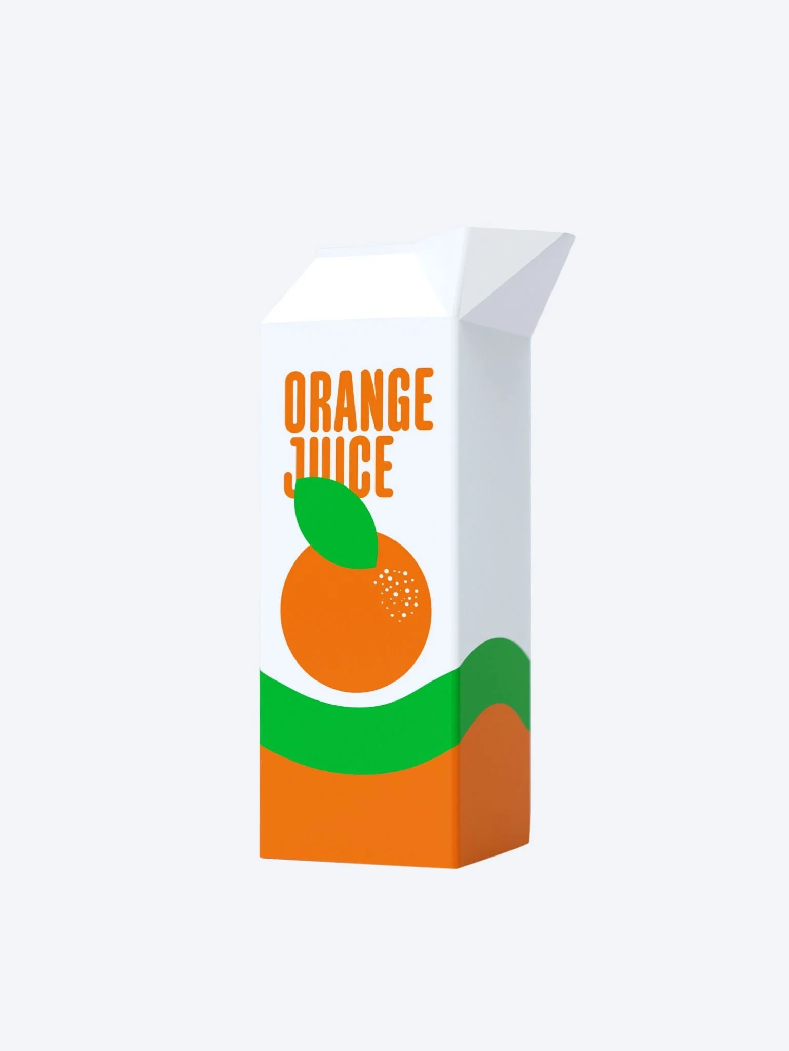 Vase orange juice