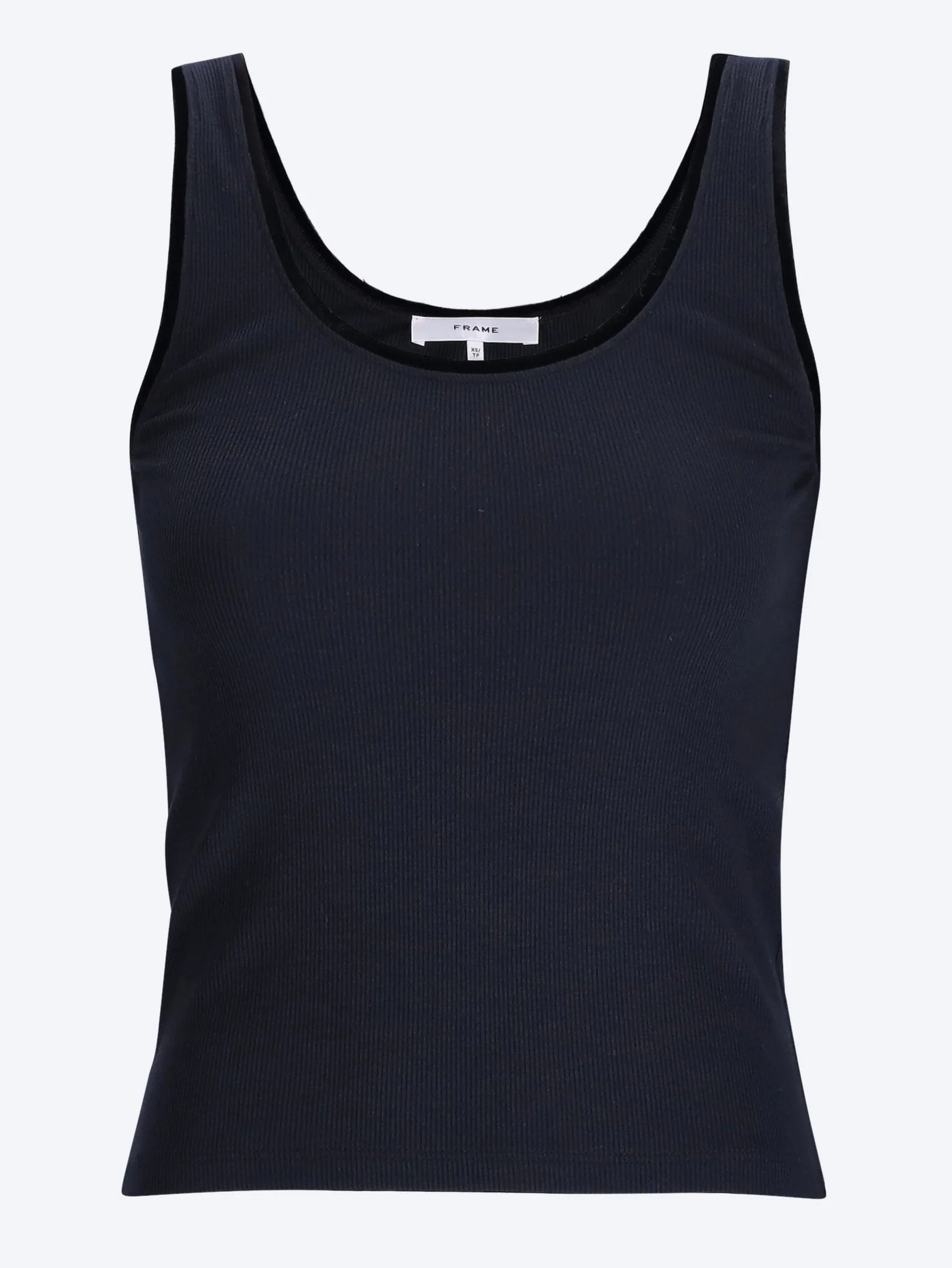 The velvet trim tank top