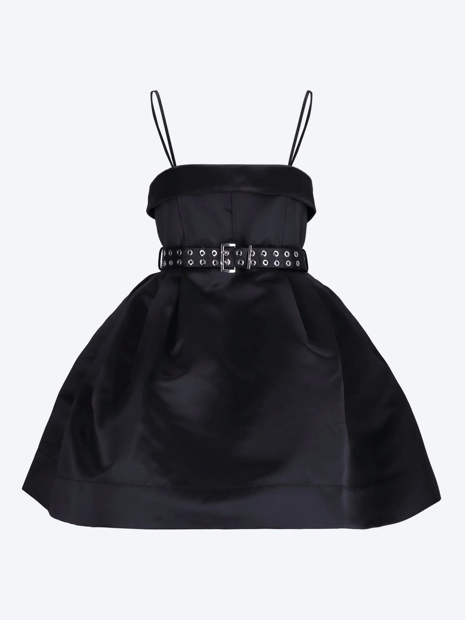 Duchesse satin bubble mini dress