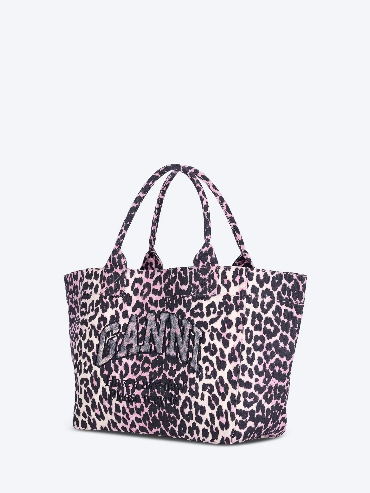Medium trapeze printed sequin tote bag - Image 2