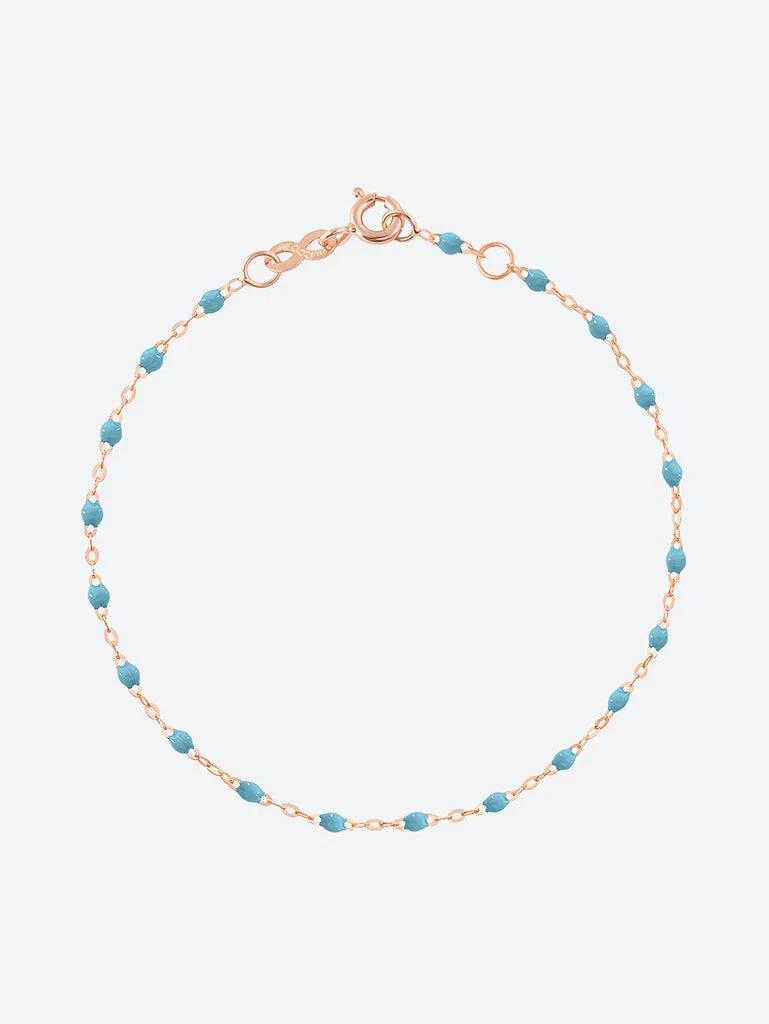 Bracelet or rose turquoise 17cm