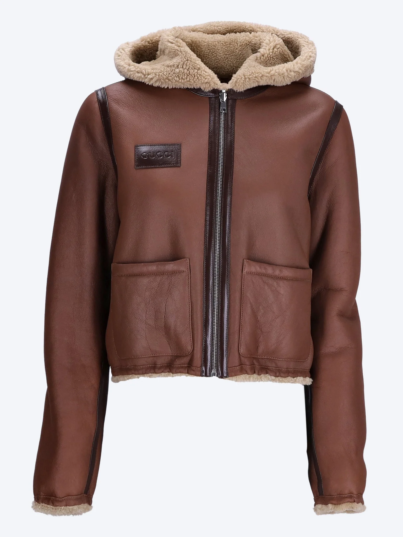 Hooded bomber jacket