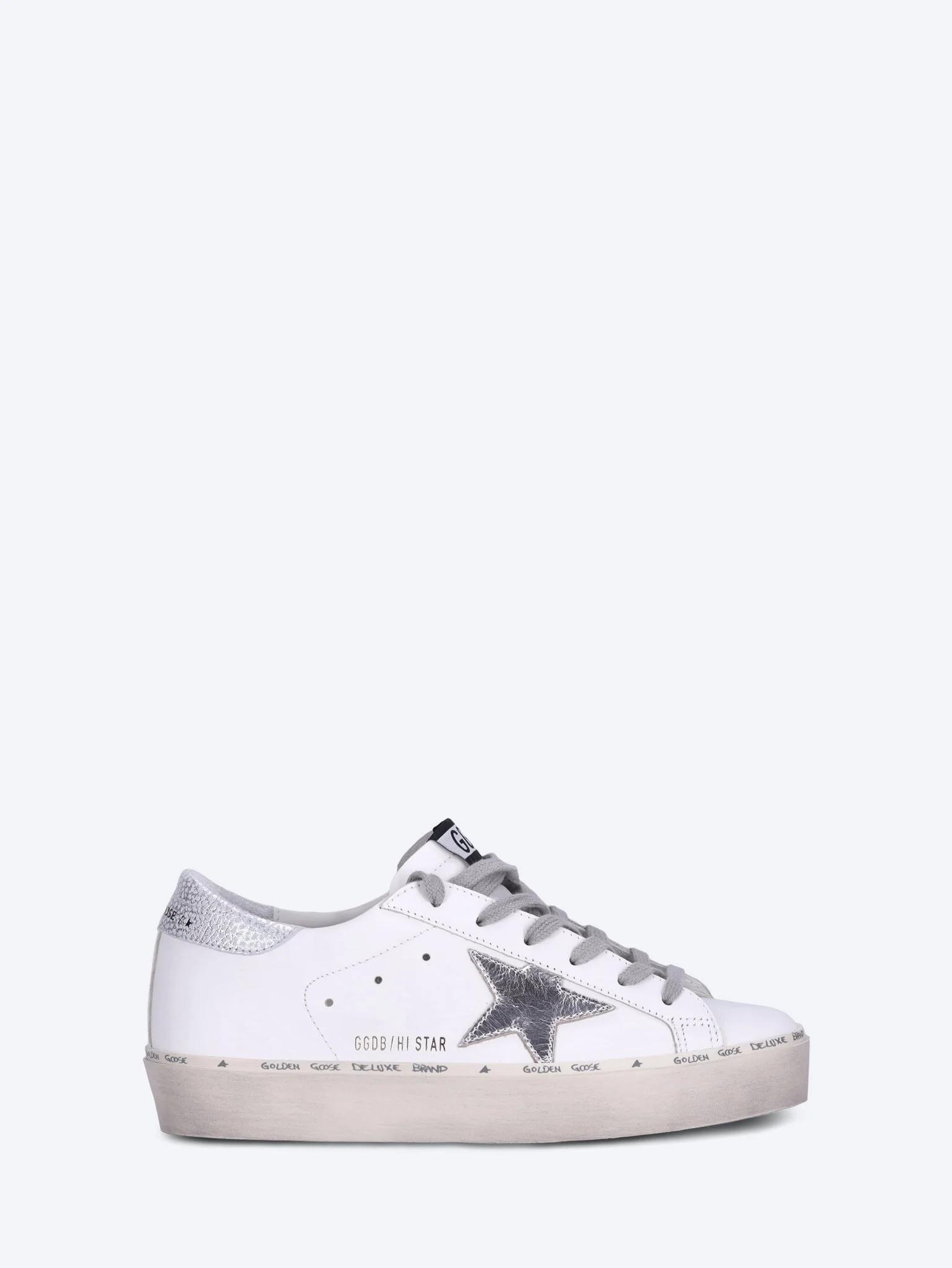 Hi star leather upper laminated star sneakers