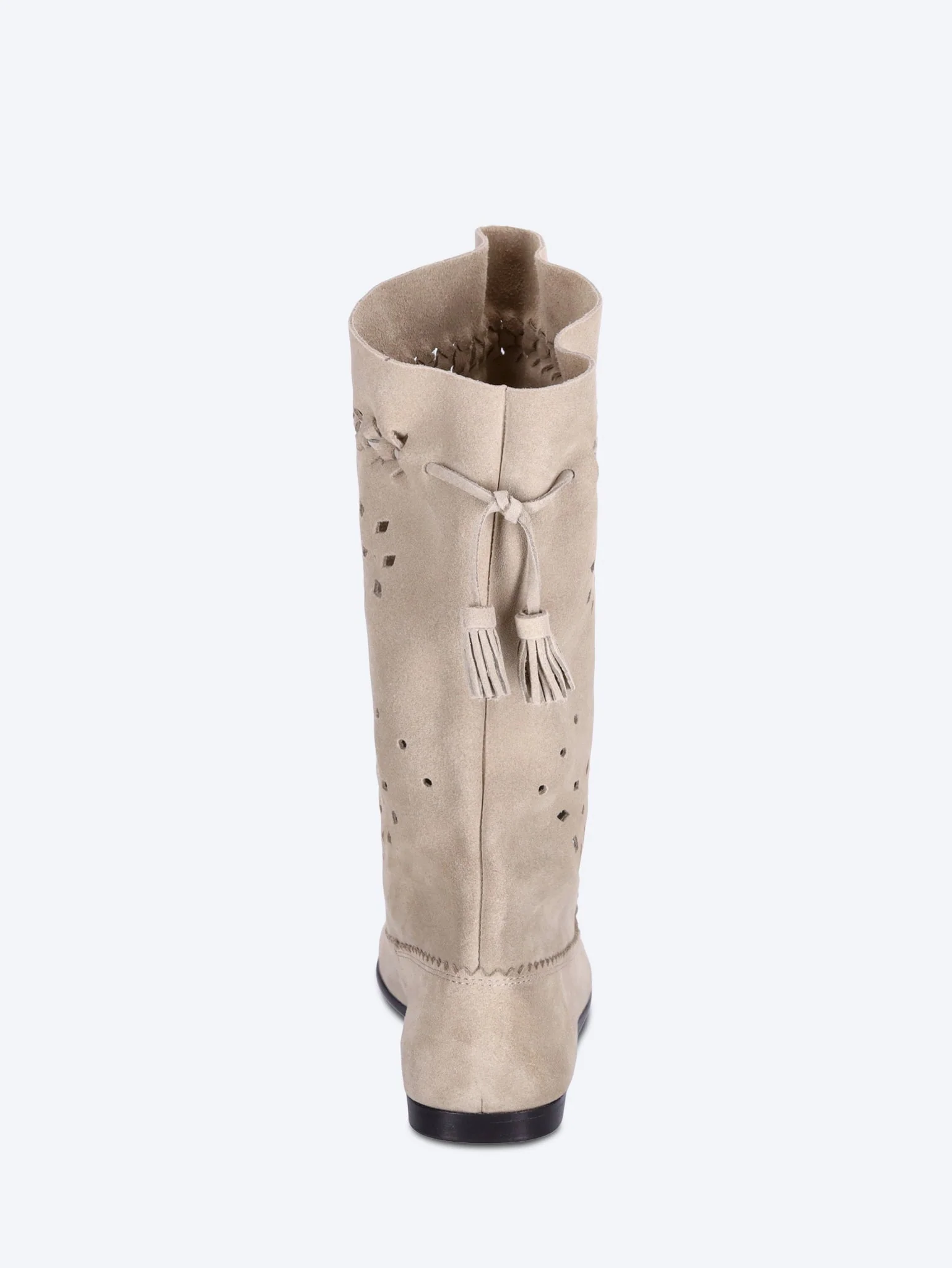 Welky leather velvet boots - Image 5