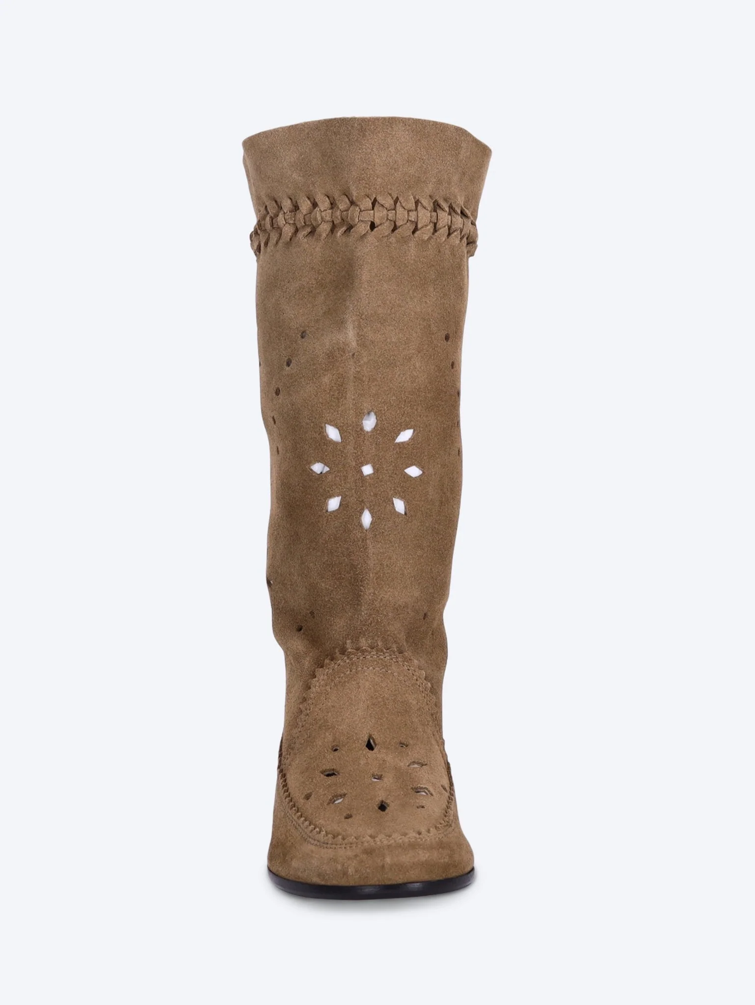 Welky leather velvet boots - Image 3