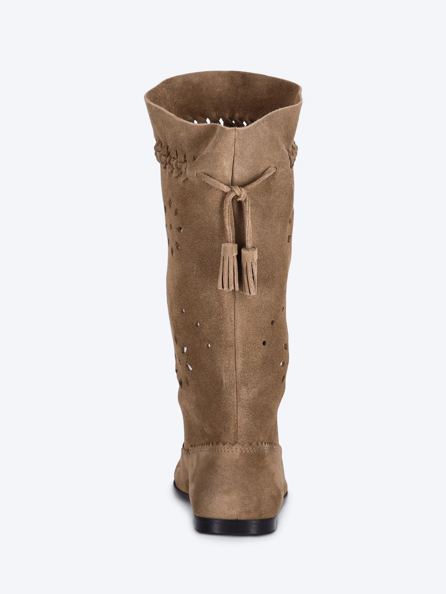Welky leather velvet boots - Image 5