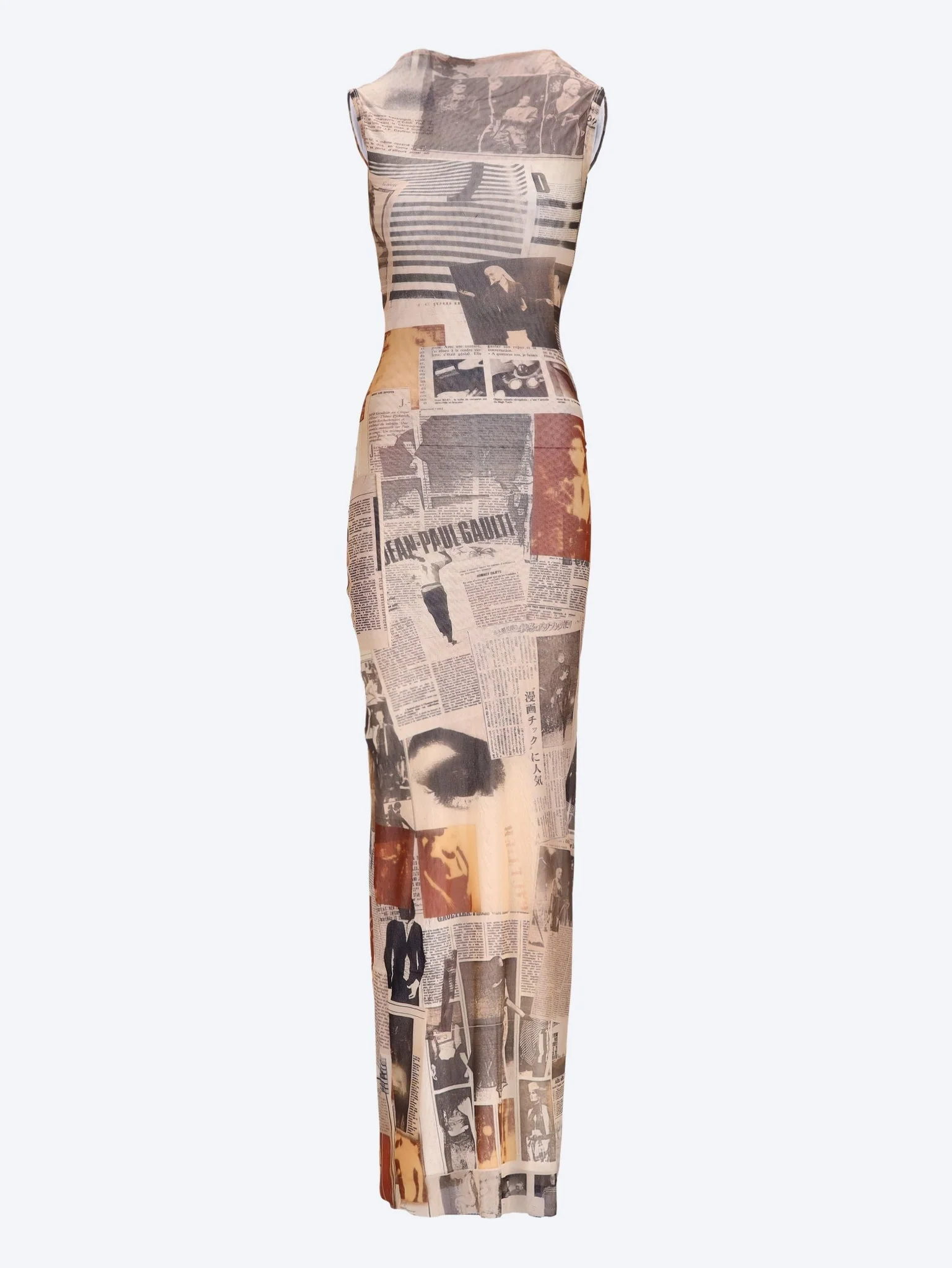 The journal printed open back dress