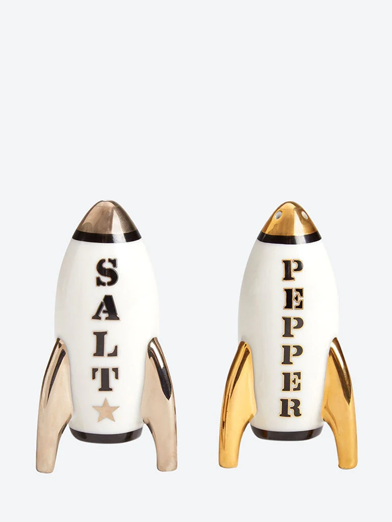 Appollo salt and pepper set blk wht