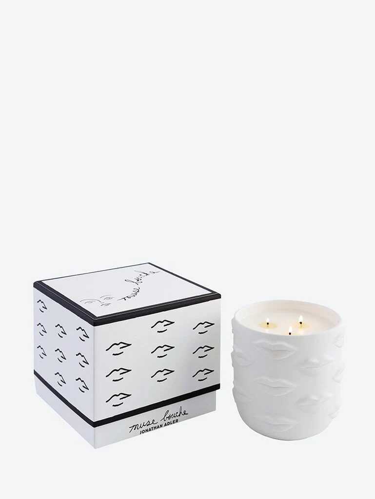 Muse bouche 3 wick candle white - Image 2