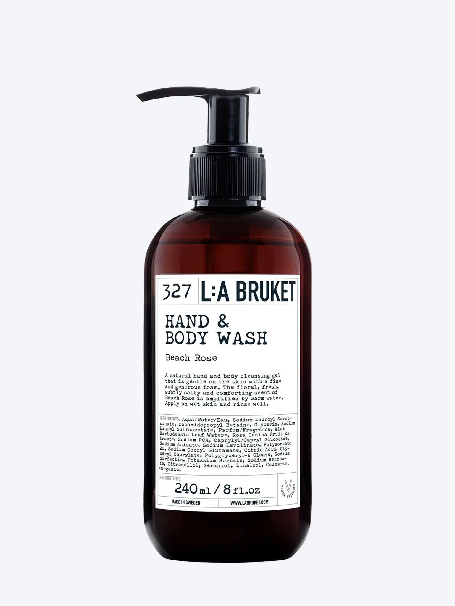 Hand & body wash beach rose 240ml