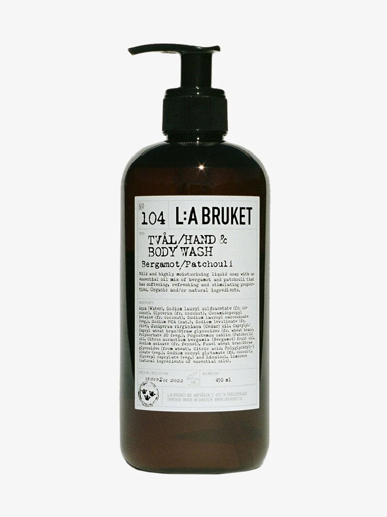 Hand & body wash bergamot/patchouli 450ml