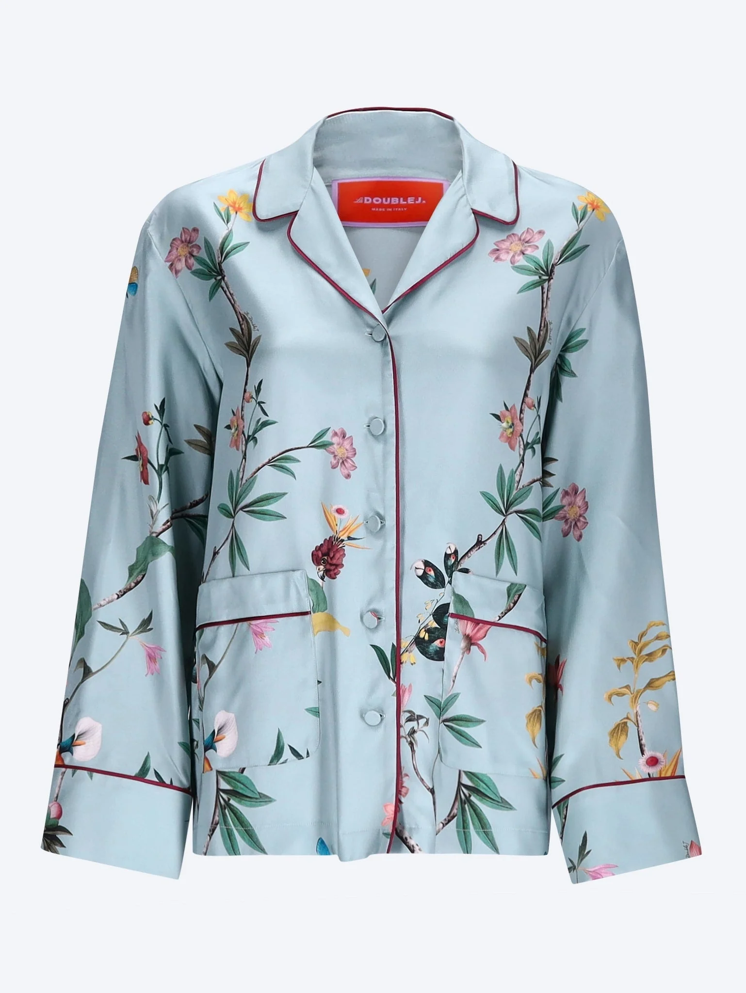 Zooflora panel pajama shirt