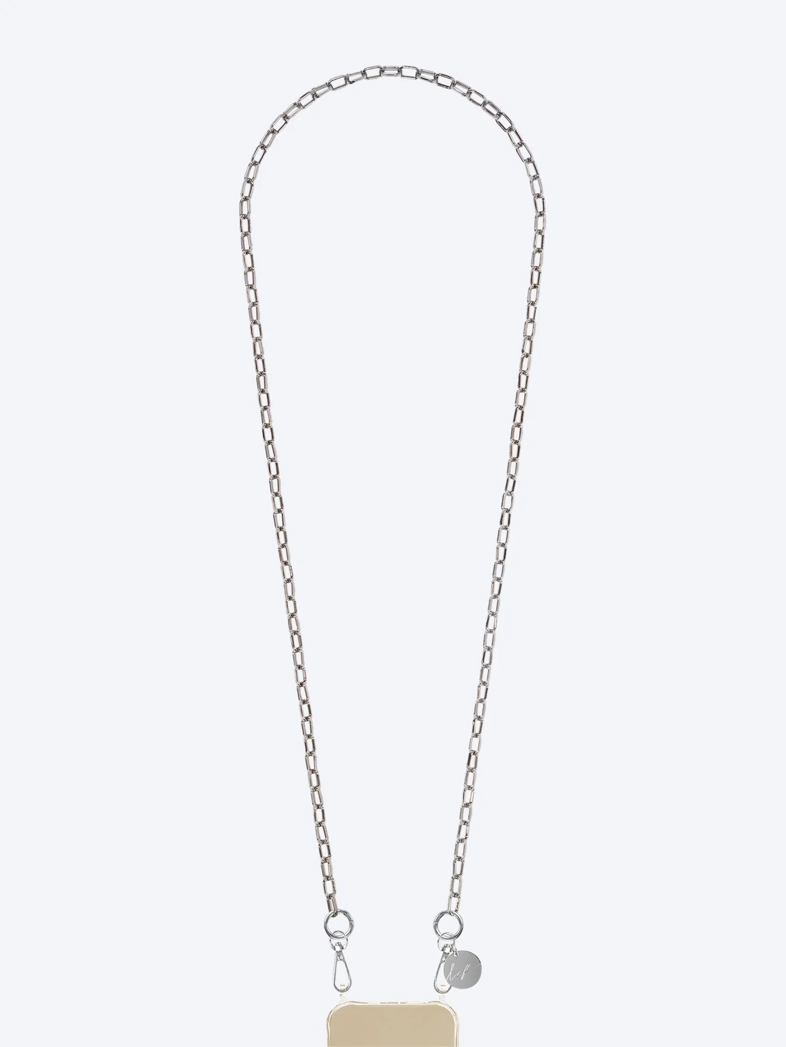 Long petra silver chain 120cm