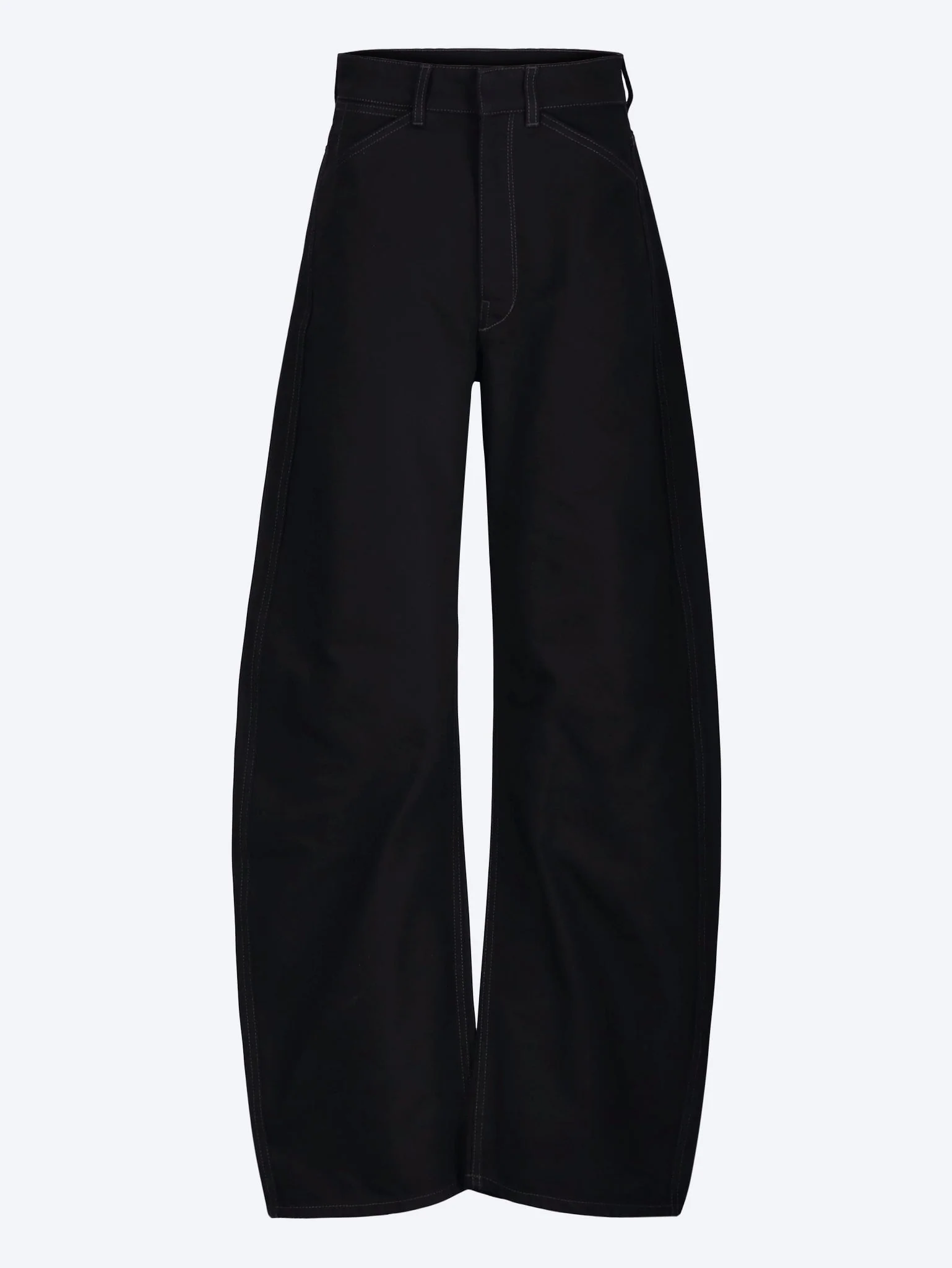 High waisted curved pants
