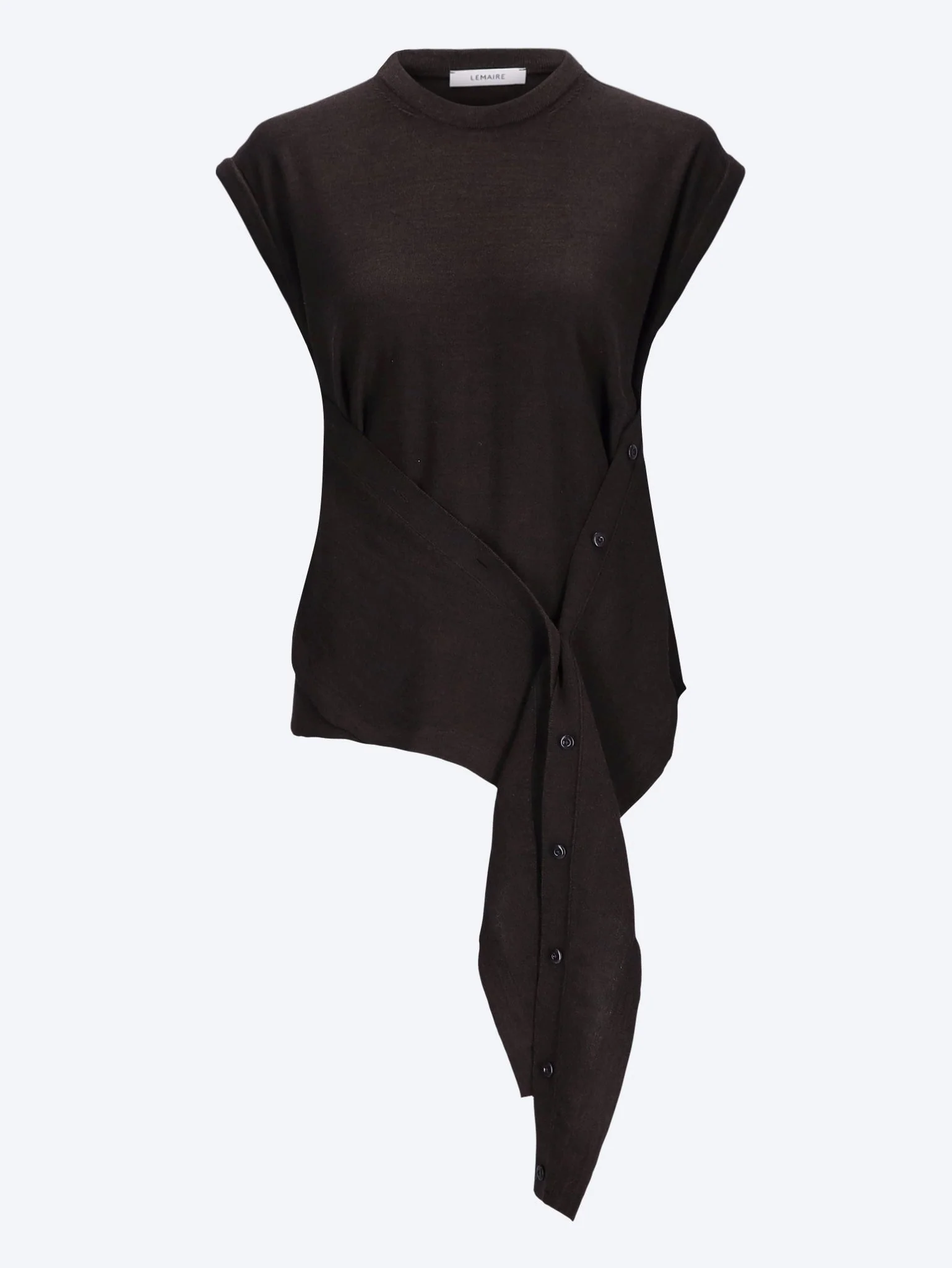 Sleeveless buttoned top