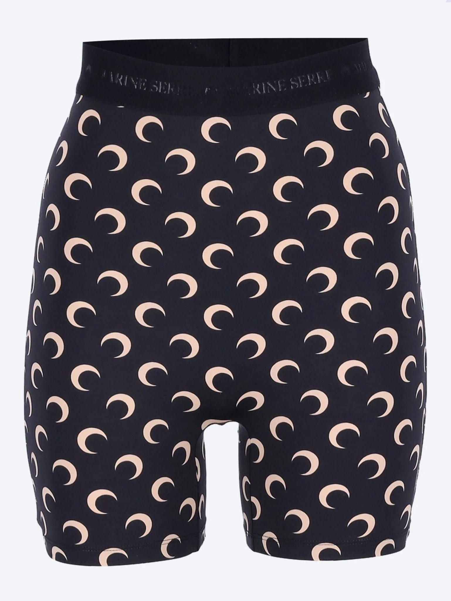Recycled moon biker shorts