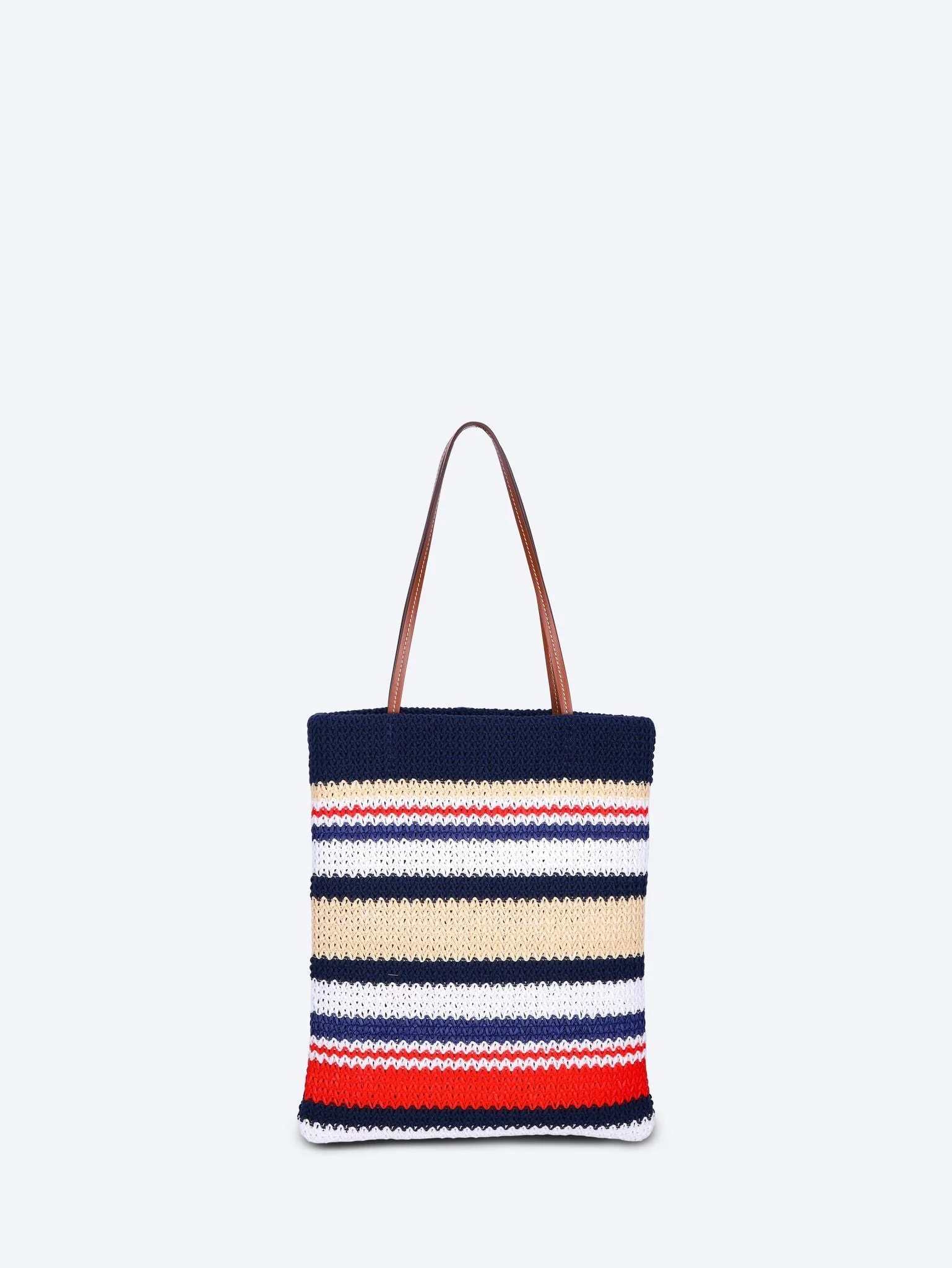 Raffia effect woven tote bag - Image 4