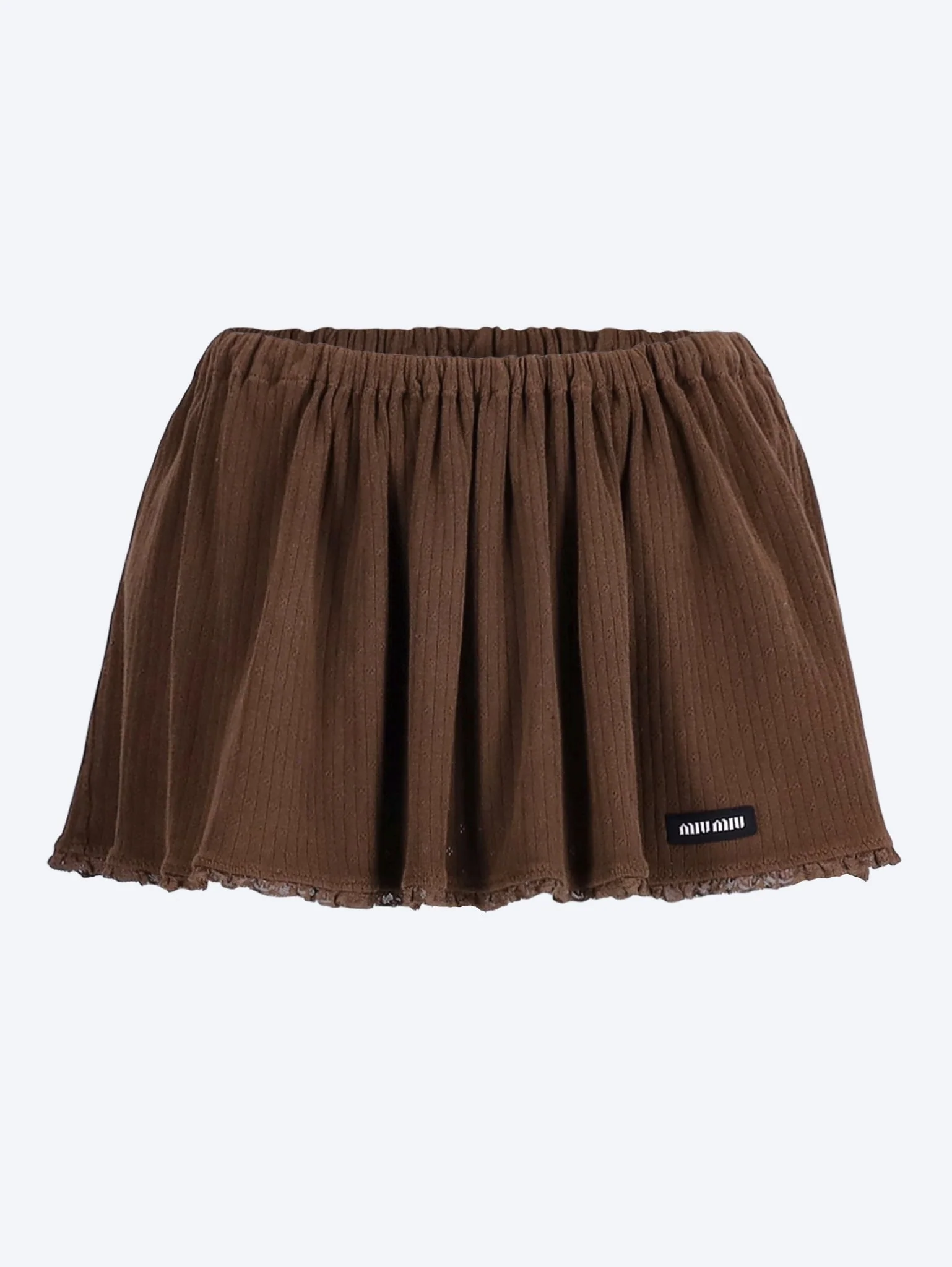 Cotton mini skirt