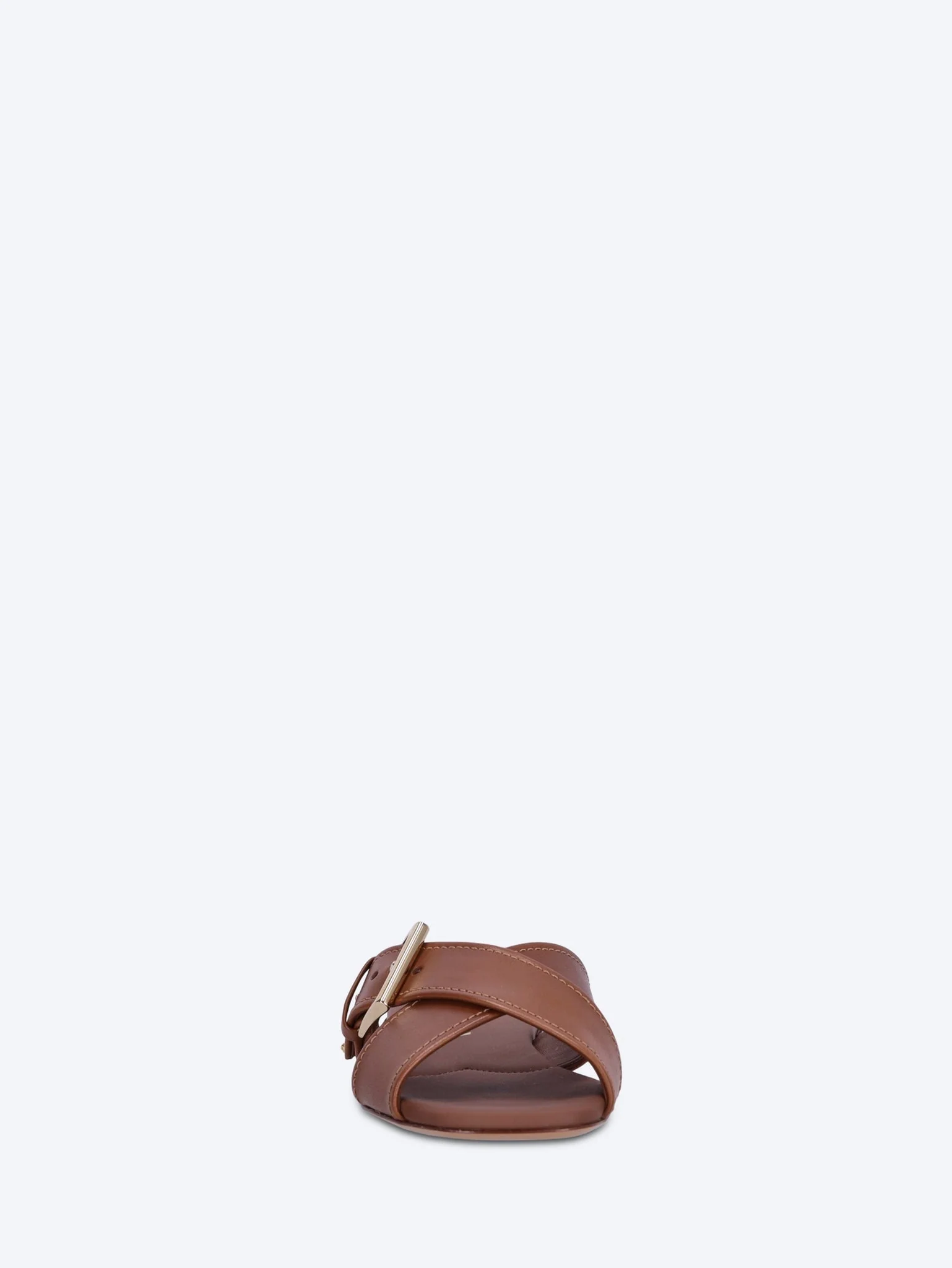 Leather crisscross slides - Image 3