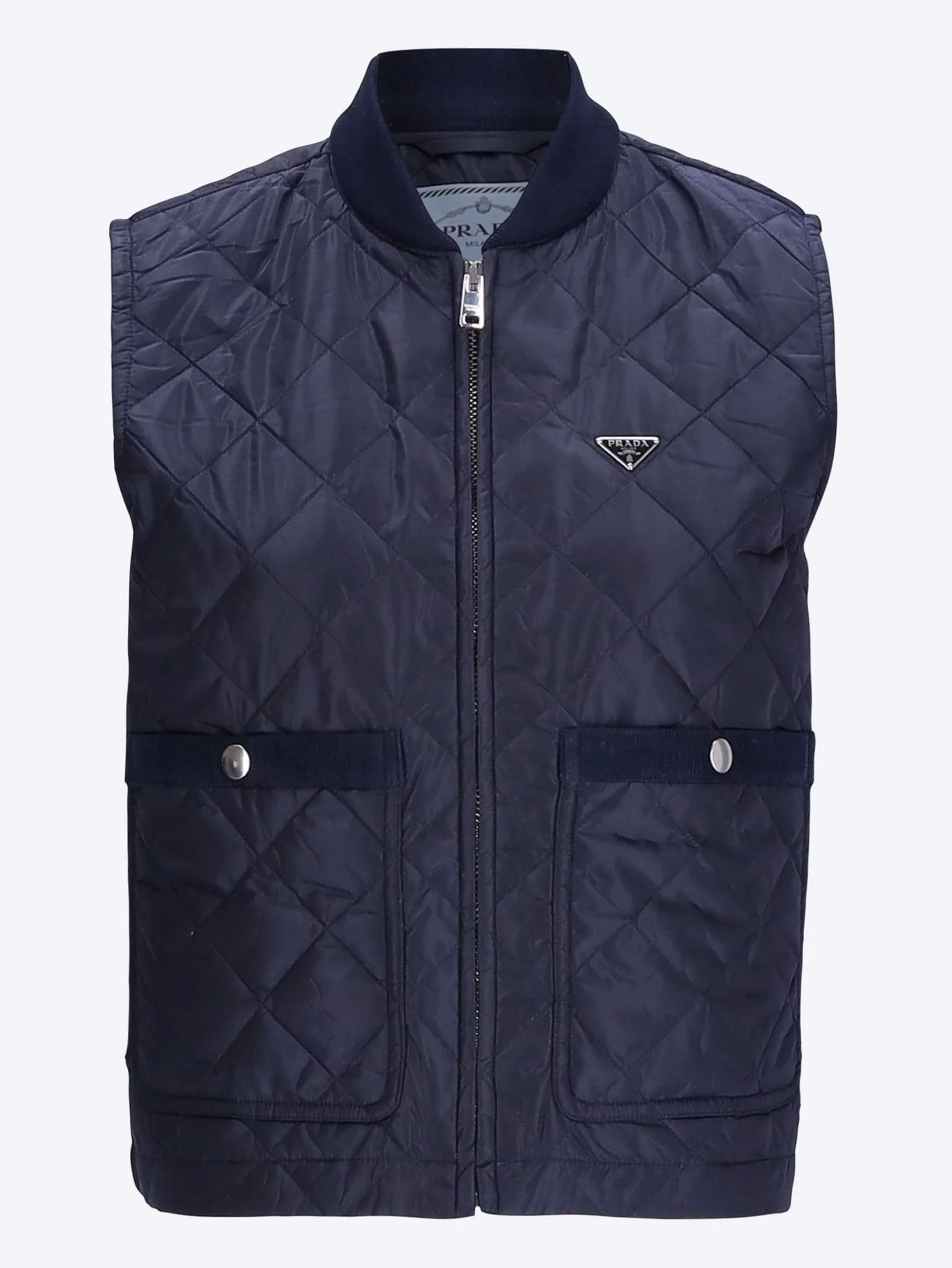 Re-nylon piuma sleeveless jacket